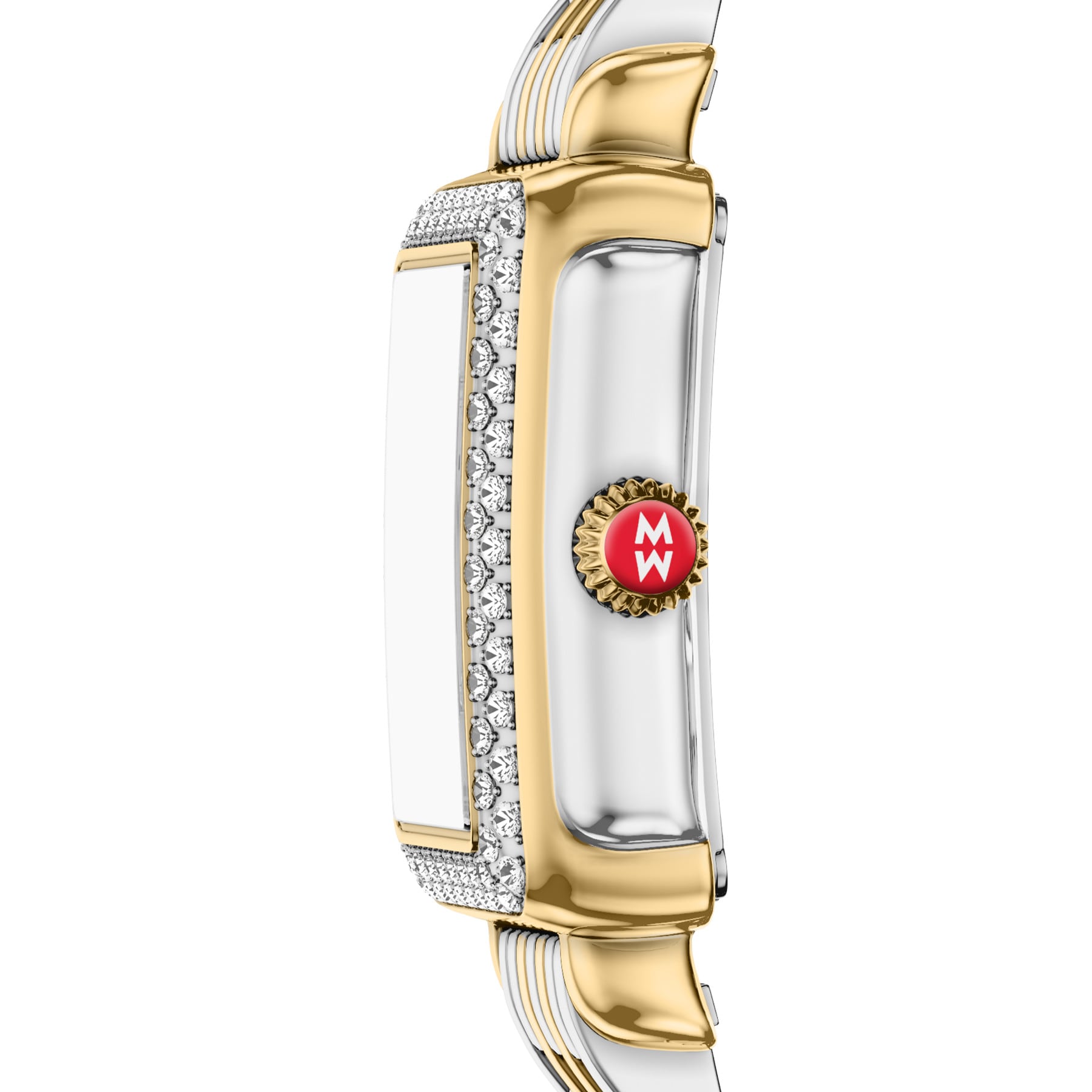 Michele Women's Deco Madison Mini Diamond Two-Tone 18K Gold-Plated Watch, MWW06D000176
