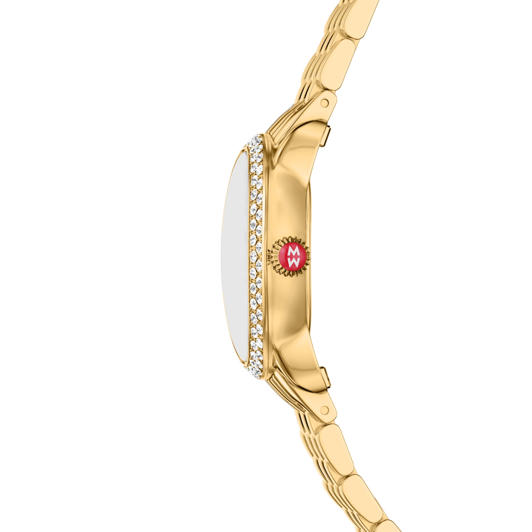 Michele Women's Serein Oval Diamond 18K Gold-Plated Watch, MWW21H000003