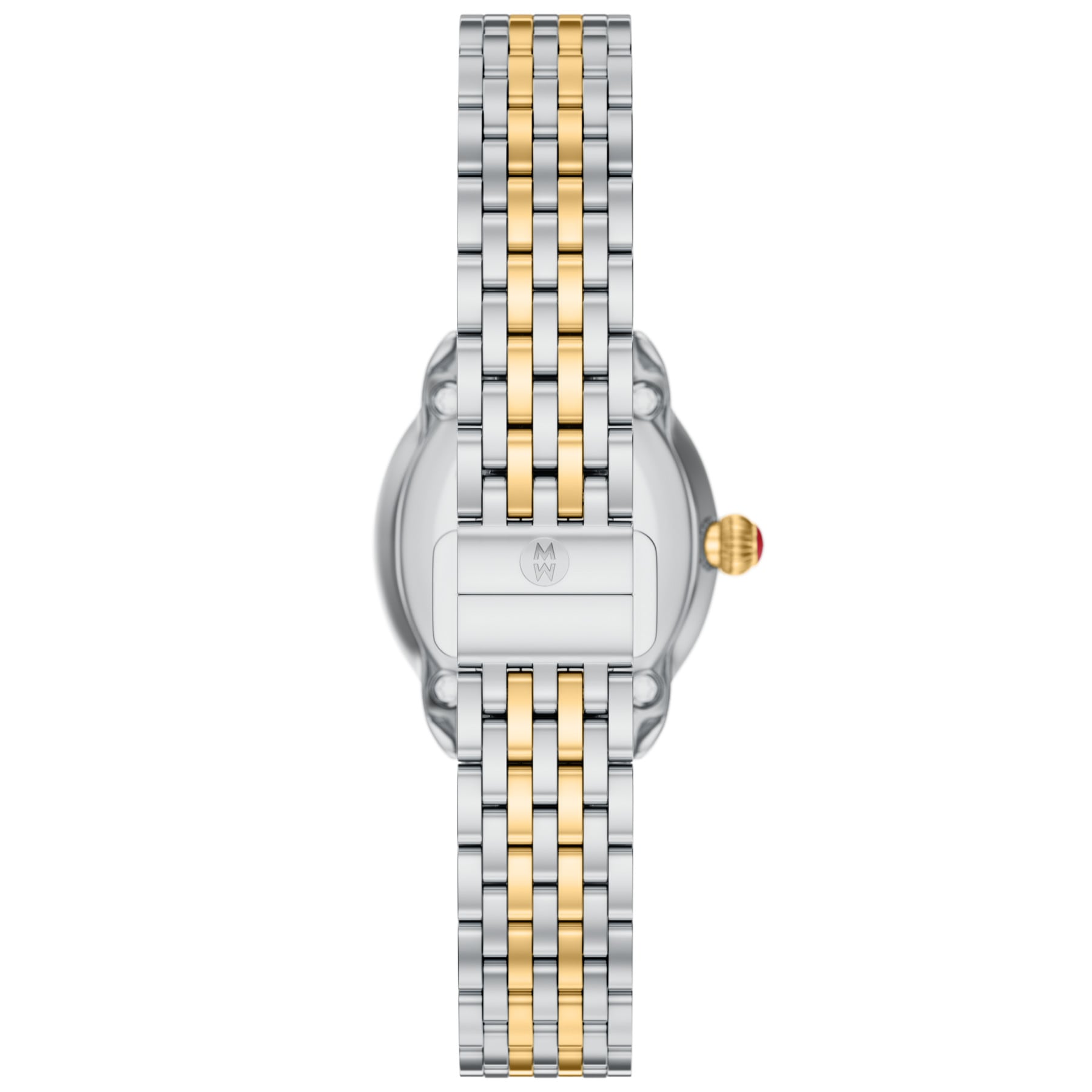 Michele Women's Serein Oval Diamond Two-Tone 18K Gold-Plated Watch, MWW21H000002