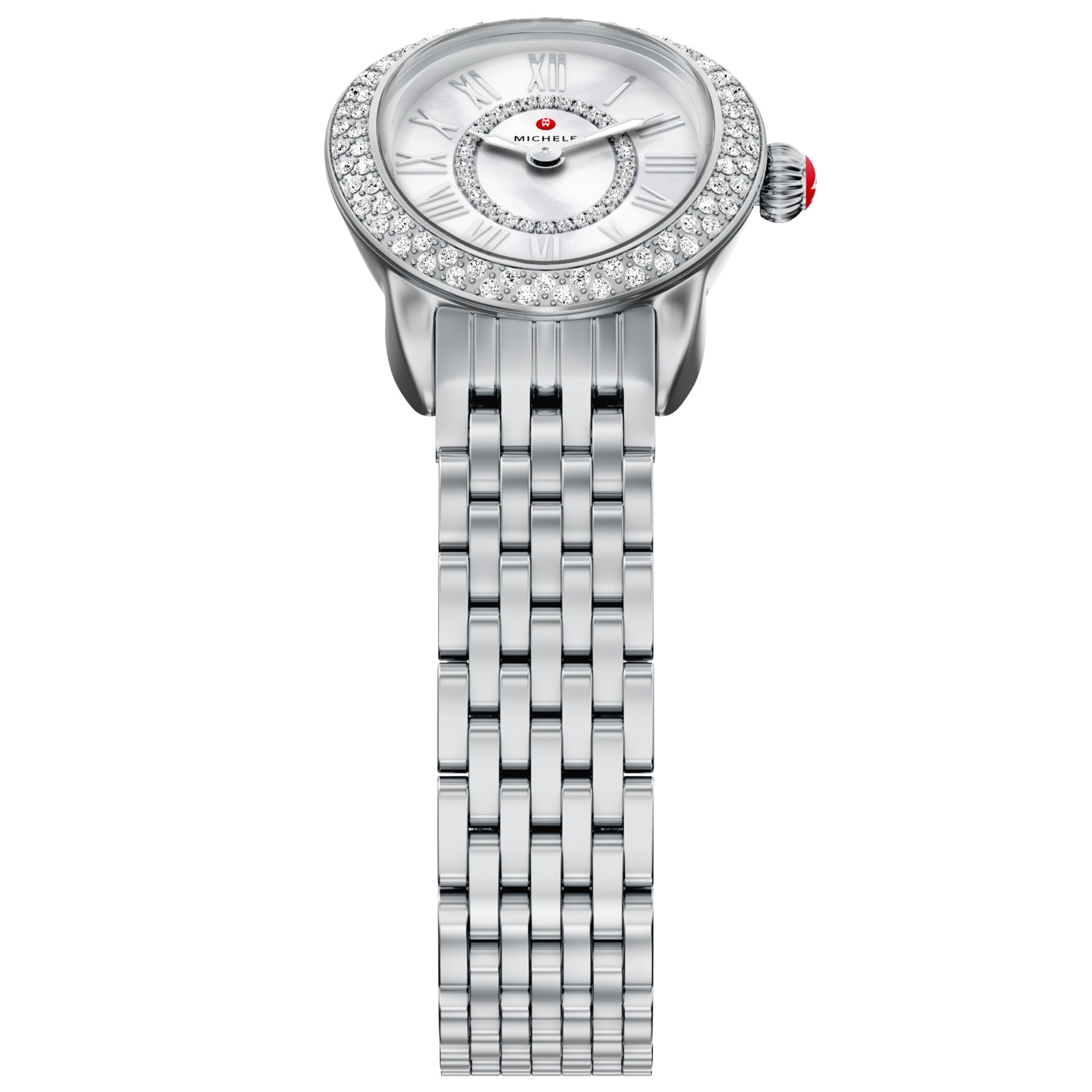 Michele Women's Serein Oval Diamond Stainless Steel Watch, Mww21H000001