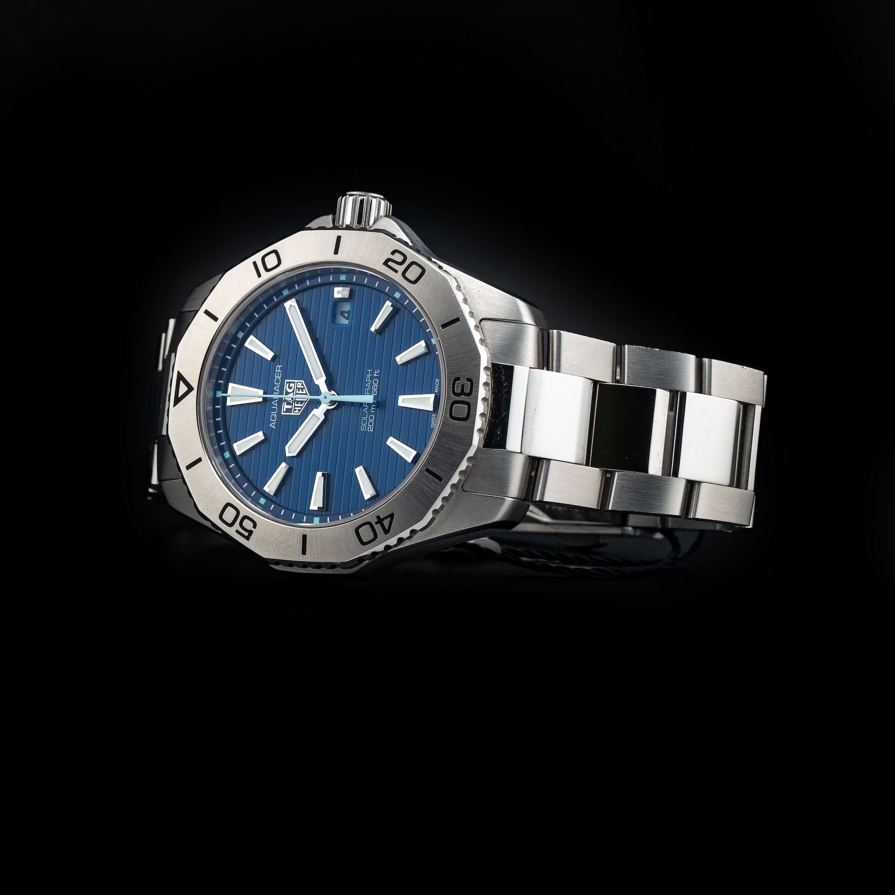 TAG Heuer Aquaracer Professional 200 Solargraph WBP1113.BA0000 Blue Dial