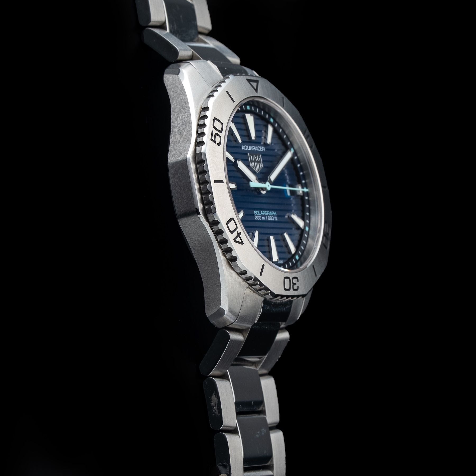 TAG Heuer Aquaracer Professional 200 Solargraph WBP1113.BA0000 Blue Dial