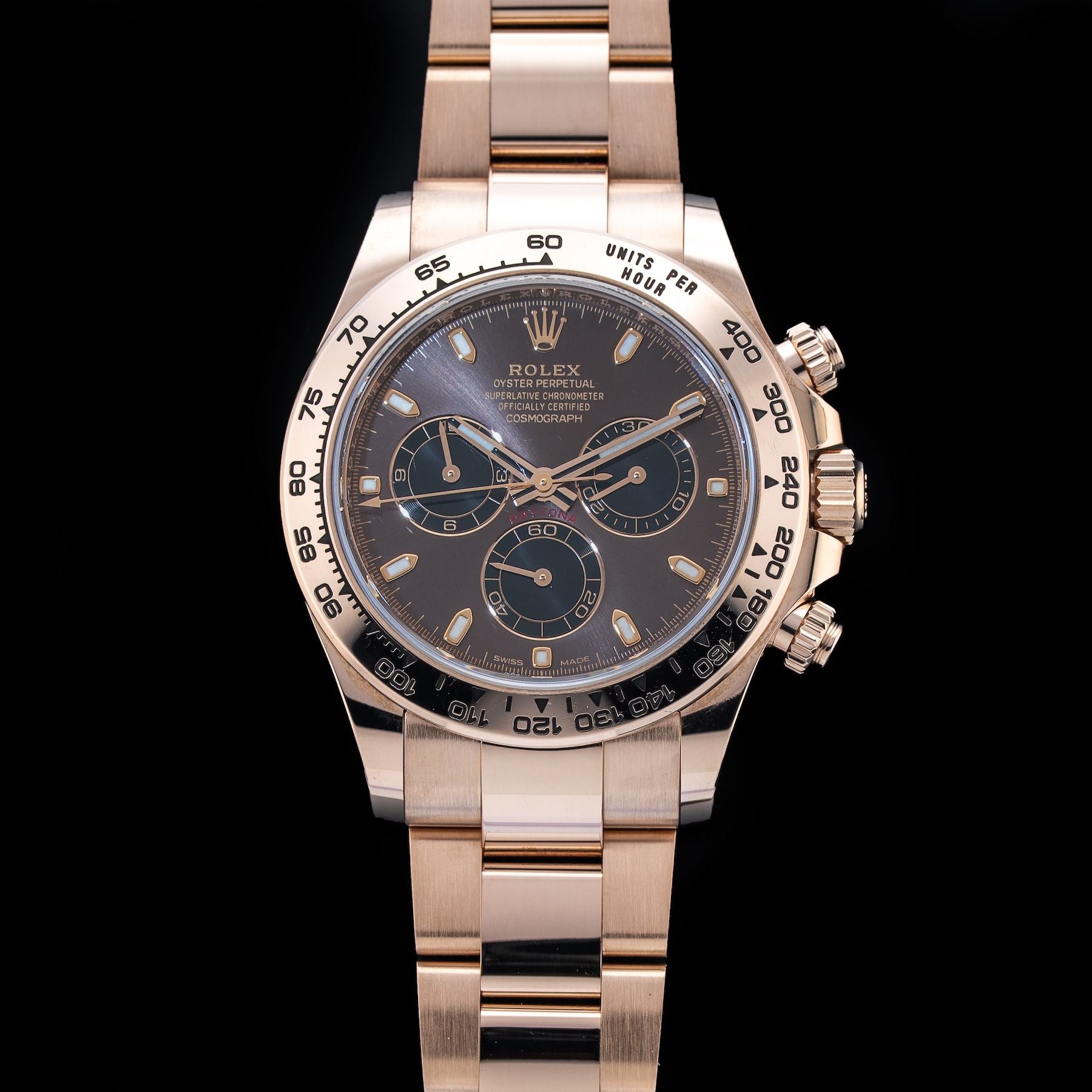 Rolex Daytona Rose Gold Chocolate Dial 116505-0013