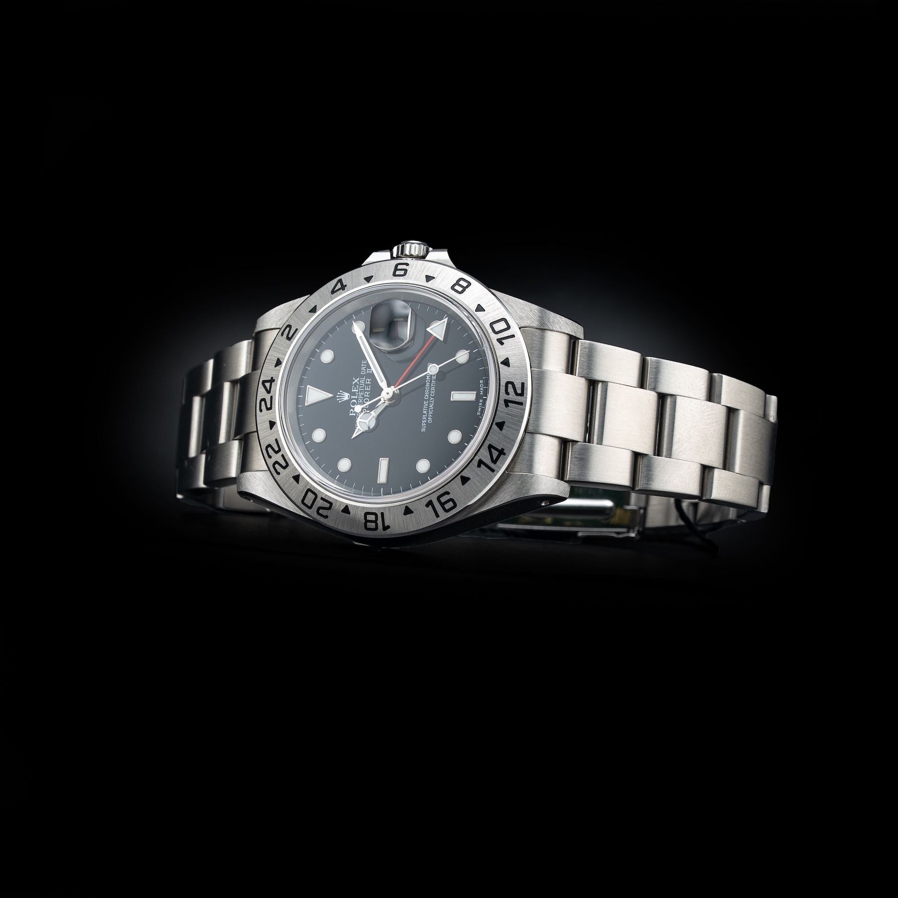 Rolex 16570 Explorer II Black Dial