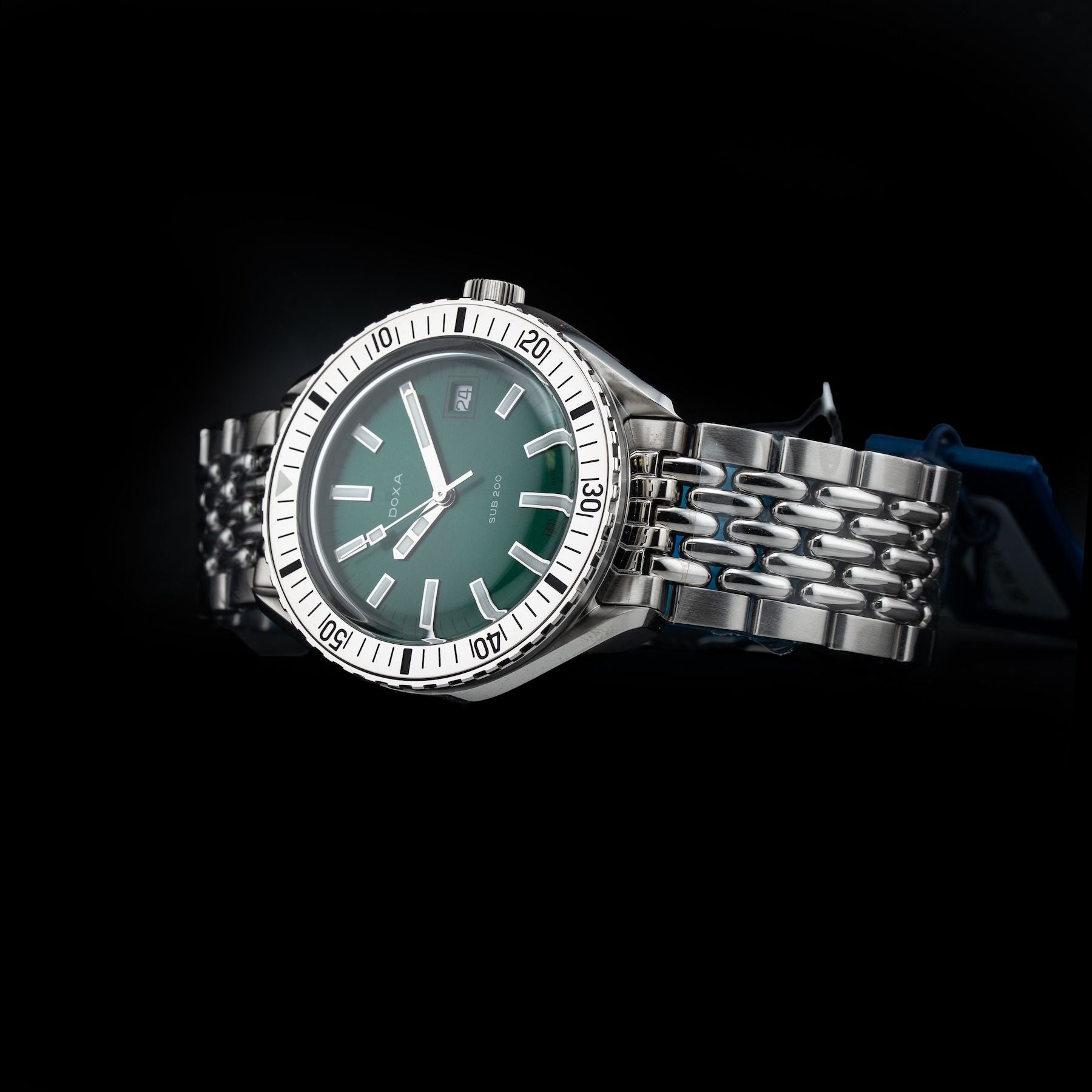 DOXA SUB 200 Sea Emerald 796.10.131.10 On Stainless Steel Bracelet