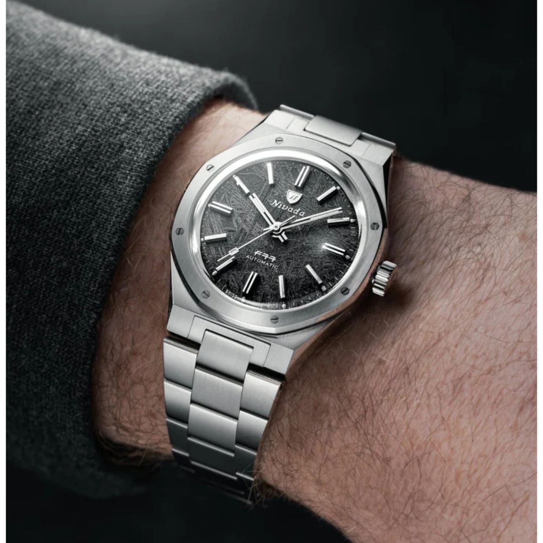 Nivada Grenchen F77 Steel Meteorite 69041A77C