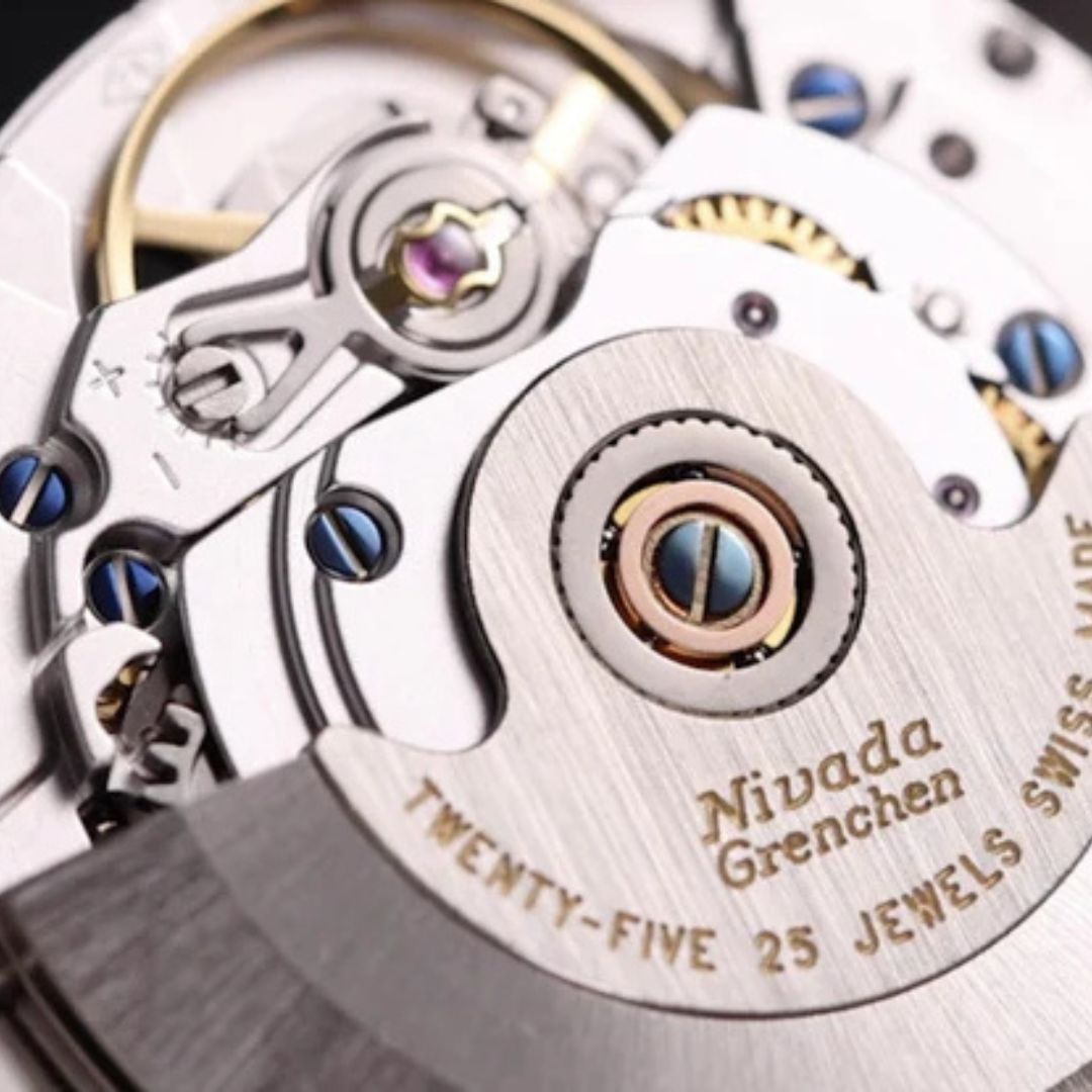 Nivada Grenchen 68041A77A F77 Black No Date