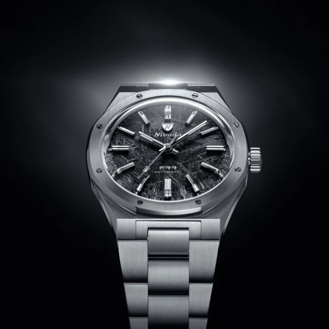 Nivada Grenchen F77 Steel Meteorite 69041A77C