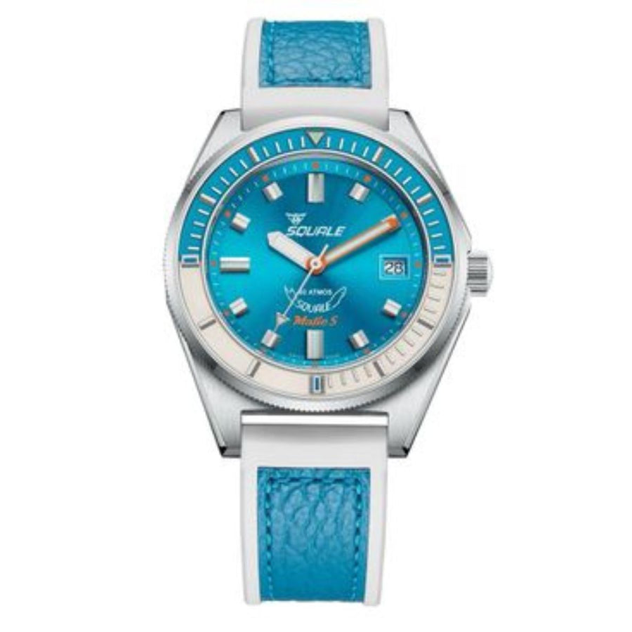 Squale Matic S MATICLBWLB.RLWLB Light Blue HydroLeather