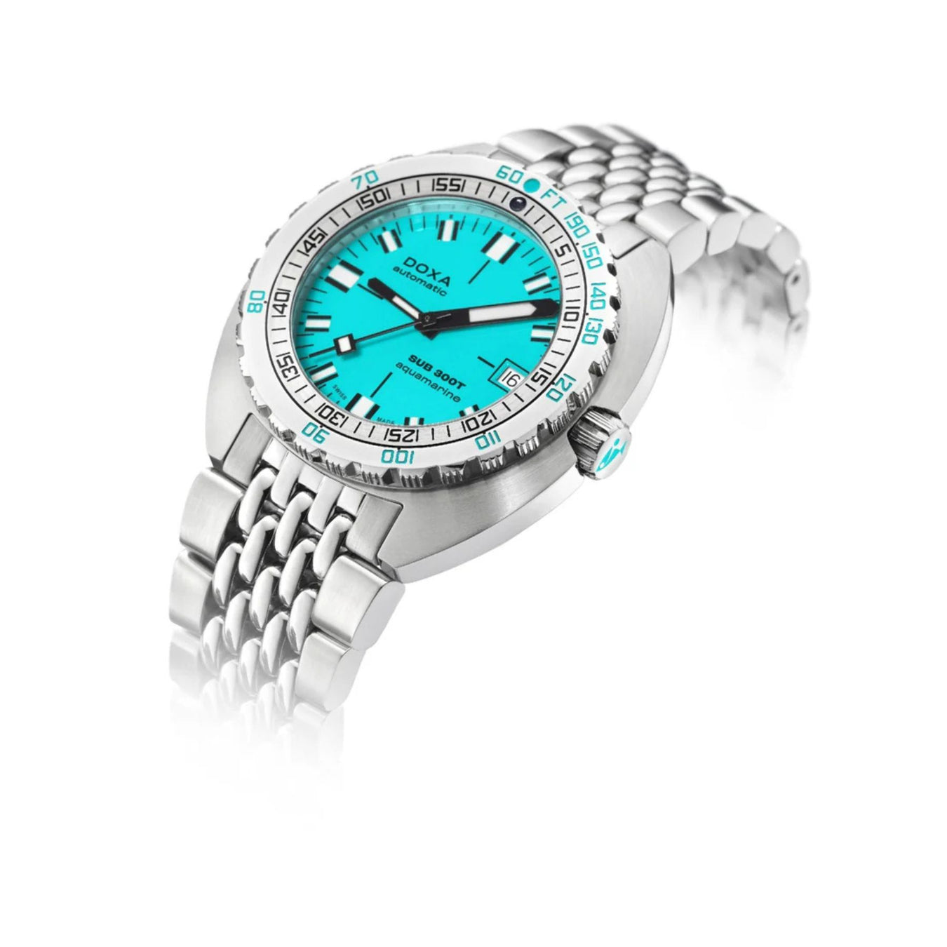 DOXA Sub 300T Aquamarine 840.10.241.10 on Bracelet