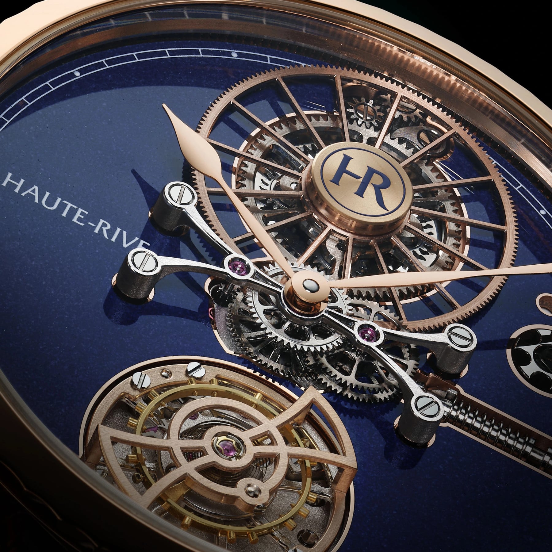 Haute Rive Honoris I Rose Gold Midnight Blue Enamel Dial