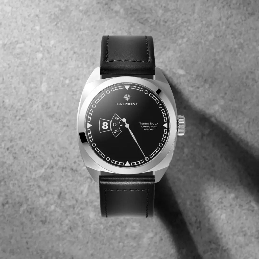 Bremont TN40-JH-SS-BK-L-S Terra Nova Jumping Hour On Strap