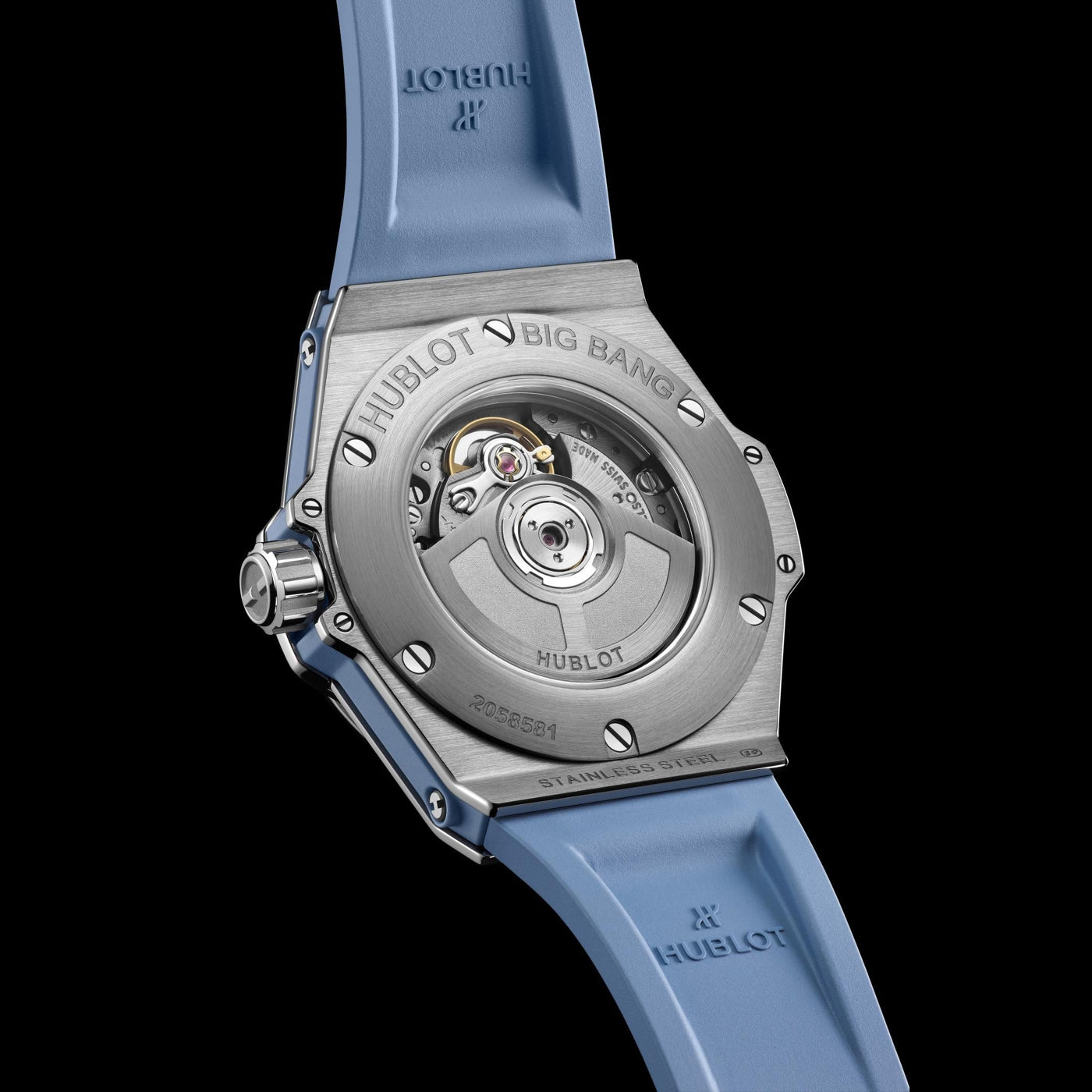 Hublot Big Bang One Click Steel Coal Blue Diamonds 33mm 485.SX.717B.RX.1204