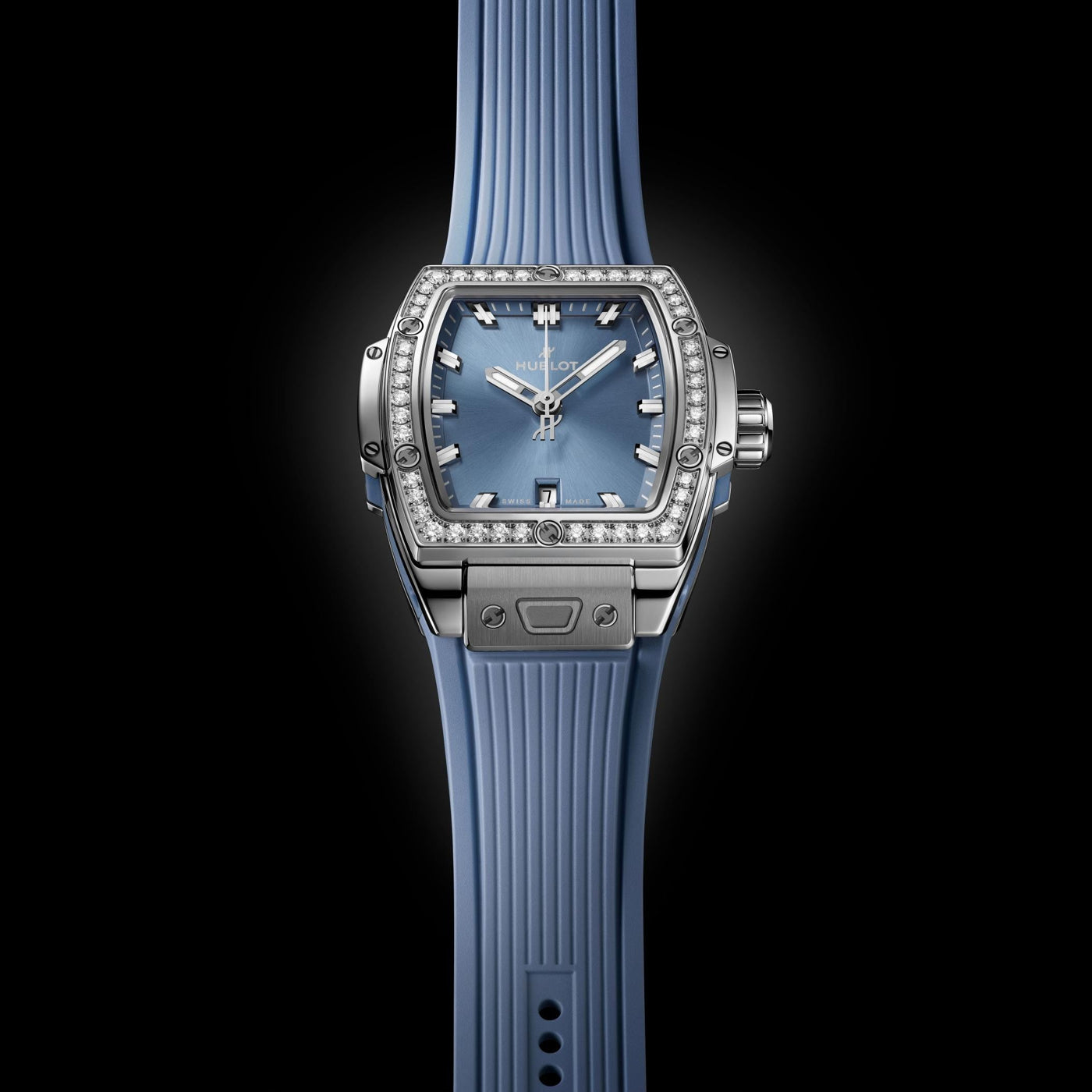Hublot Spirit of Big Bang Steel Coal Blue Diamonds 32mm 682.SX.717B.RX.1204