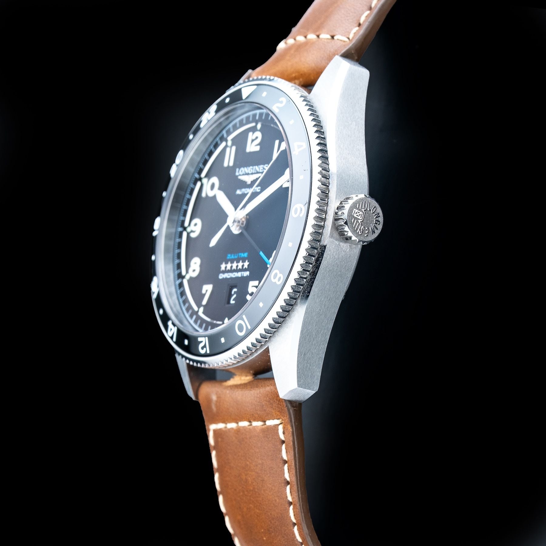 Longines Spirit L38124536 Black Dial Zulu