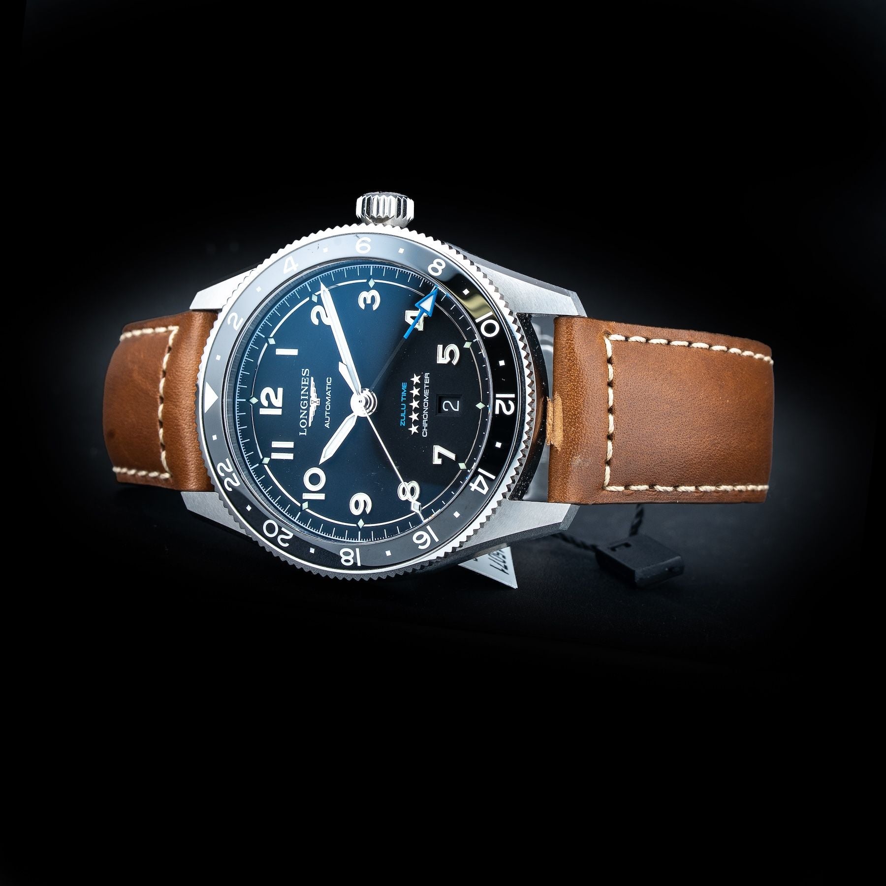 Longines Spirit L38124536 Black Dial Zulu