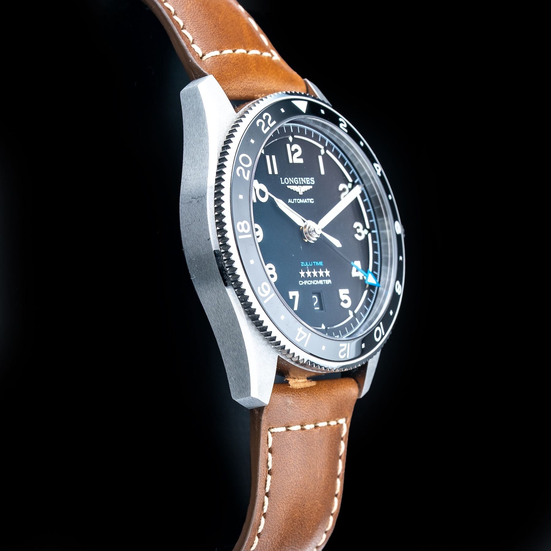 Longines Spirit L38124536 Black Dial Zulu