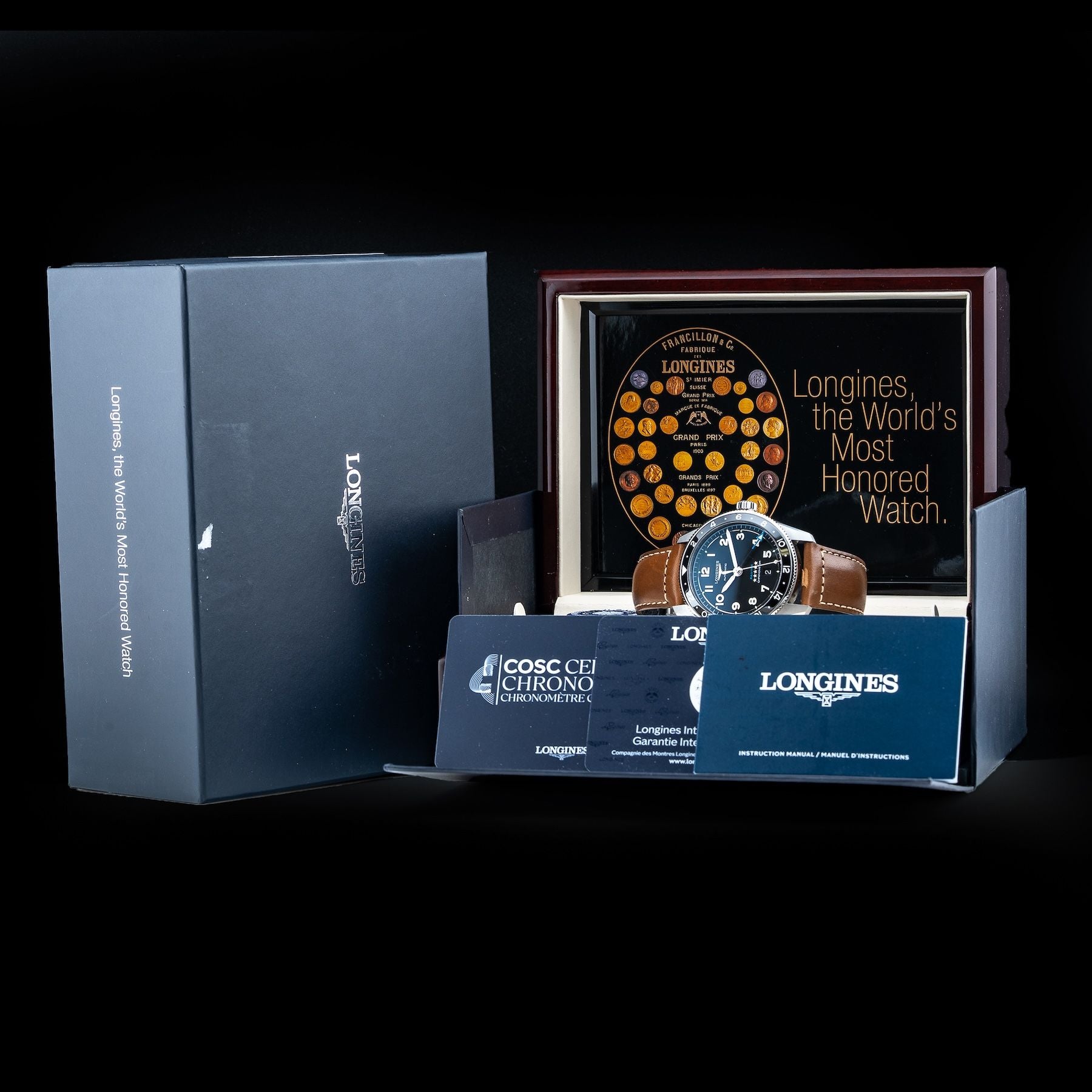 Longines Spirit L38124536 Black Dial Zulu