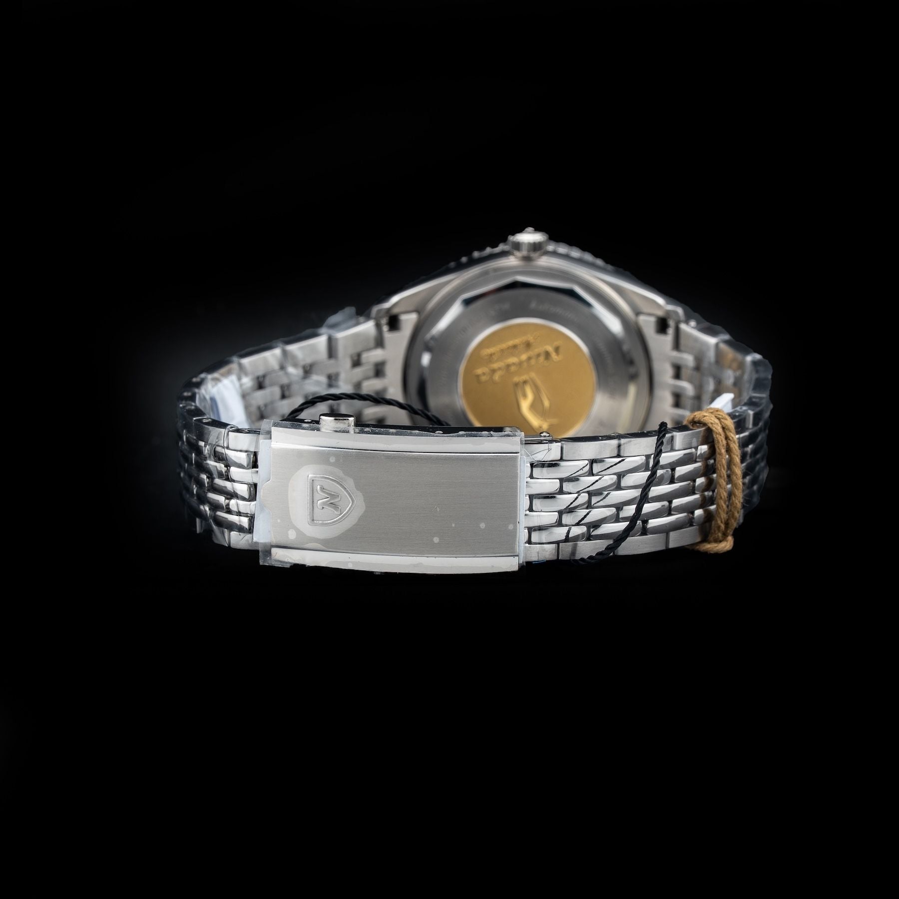 Nivada Grenchen 32077A04 Aquamar Grey On Beads of Rice Bracelet