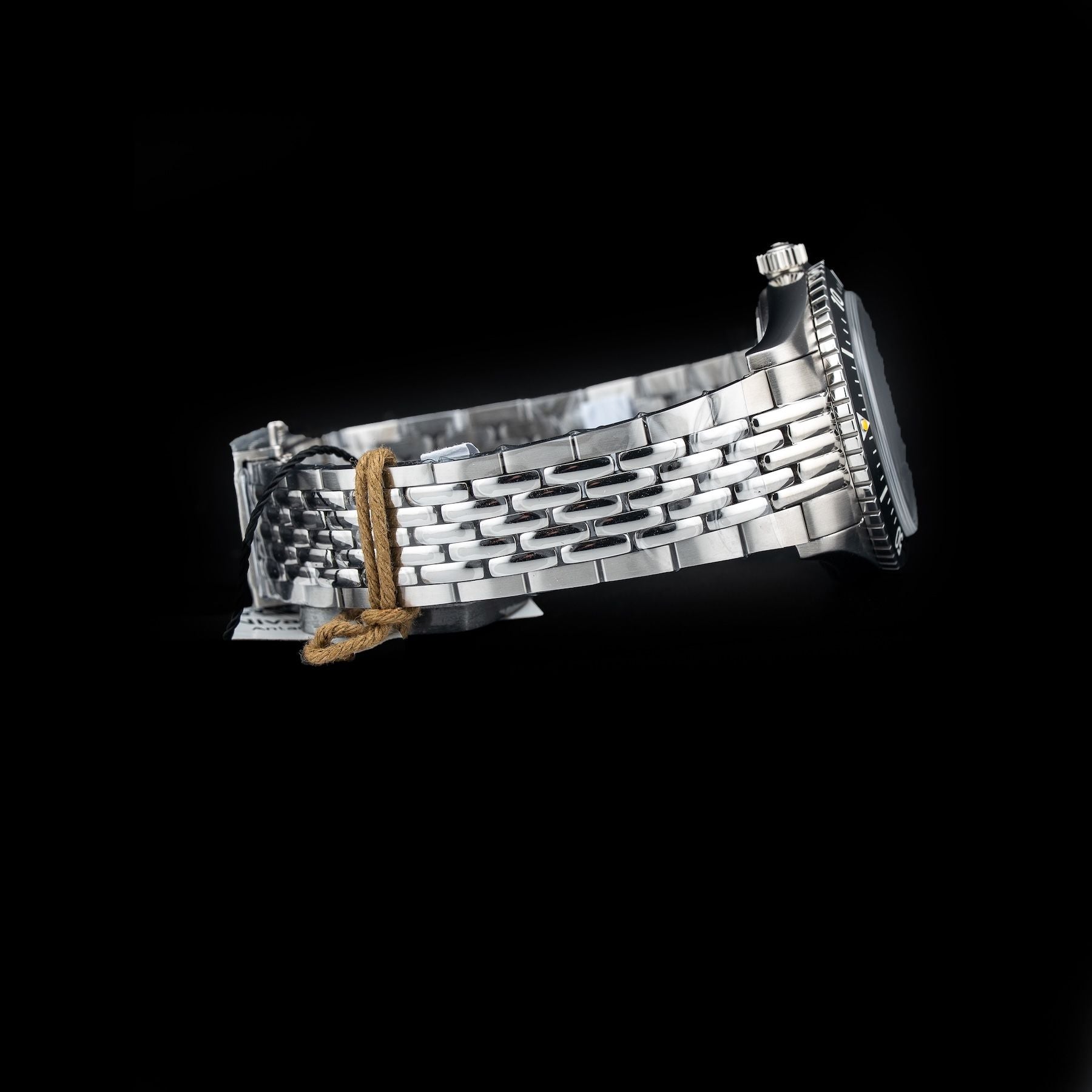 Nivada Grenchen 32077A04 Aquamar Grey On Beads of Rice Bracelet