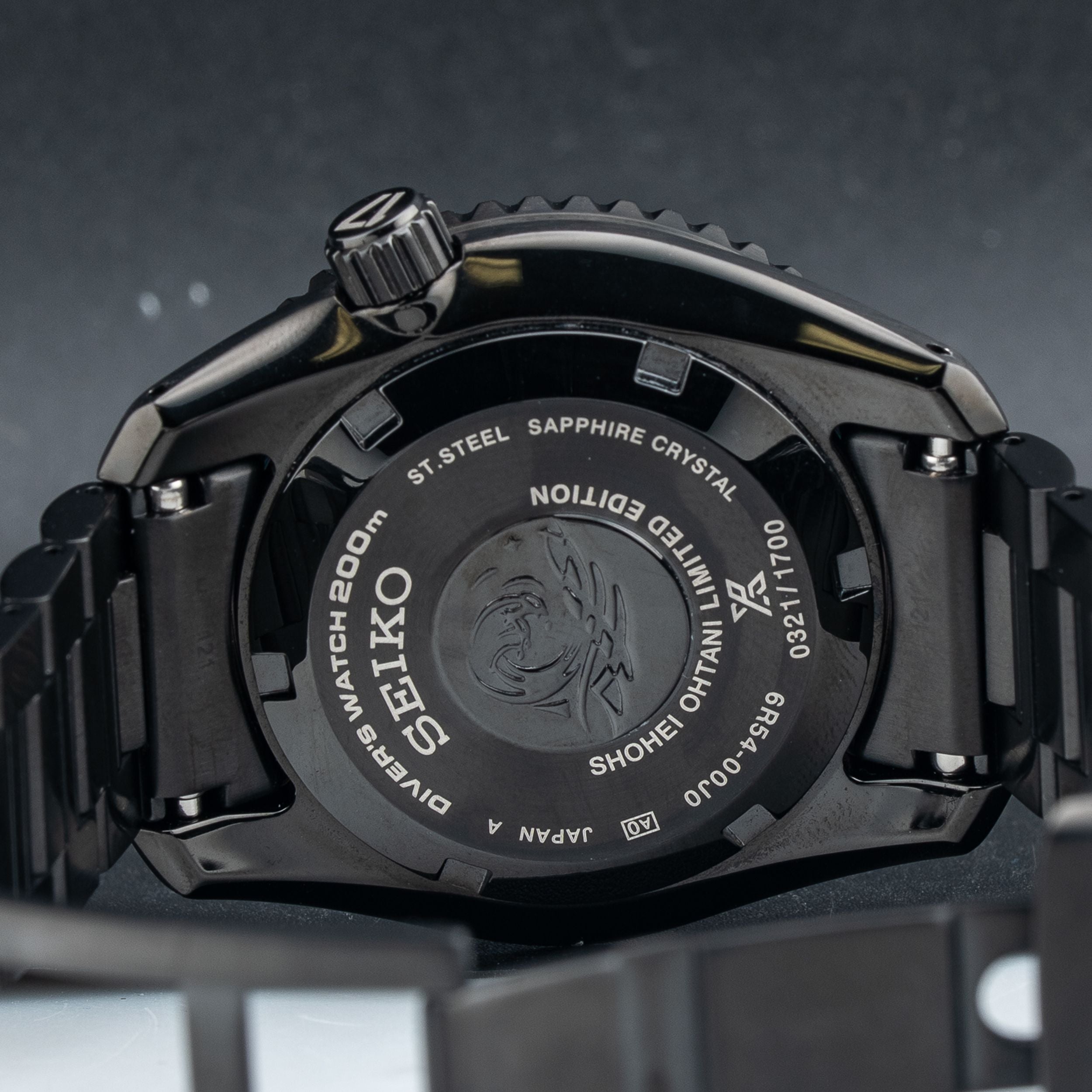 Seiko Prospex Shohei Ohtani SBEJ023 Limited Edition Prospex GMT Diver Black Dial