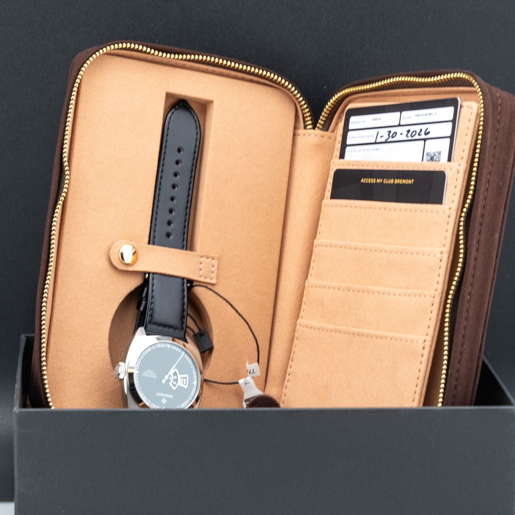 Bremont Terra Nova Jumping Hour On Strap TN40-JH-SS-BK-L-S
