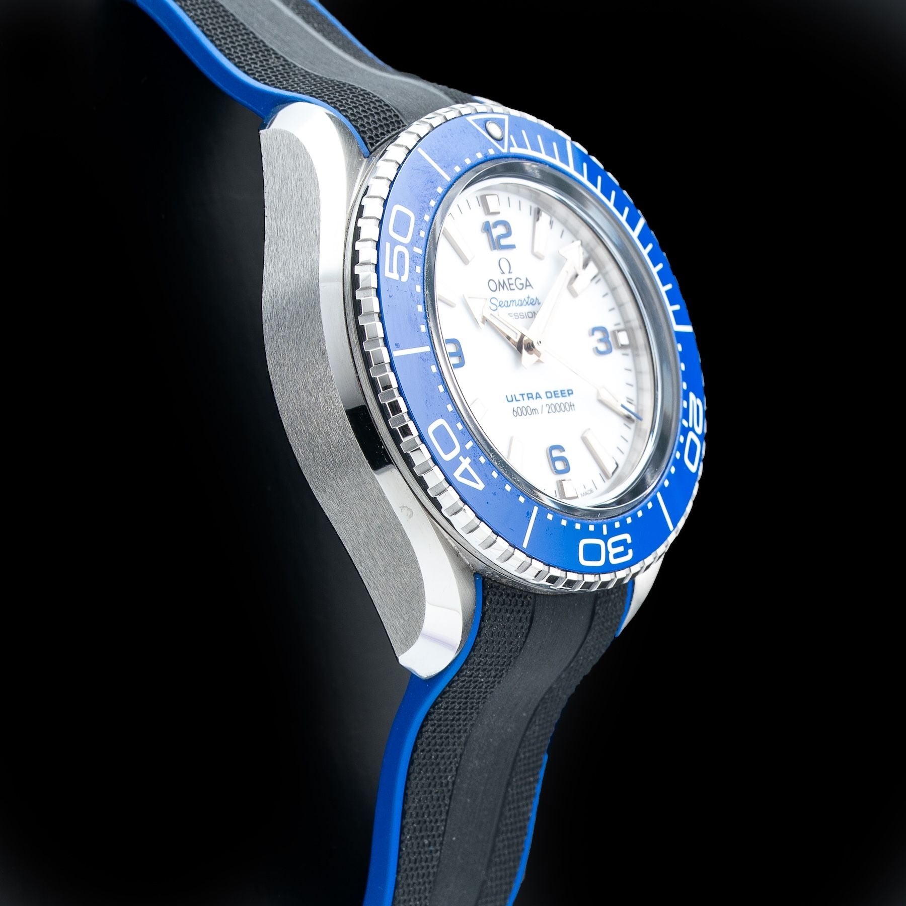 Omega Seamaster Planet Ocean 6000M Ultra Deep White Dial 45.5mm on Strap 215.32.46.21.04.001
