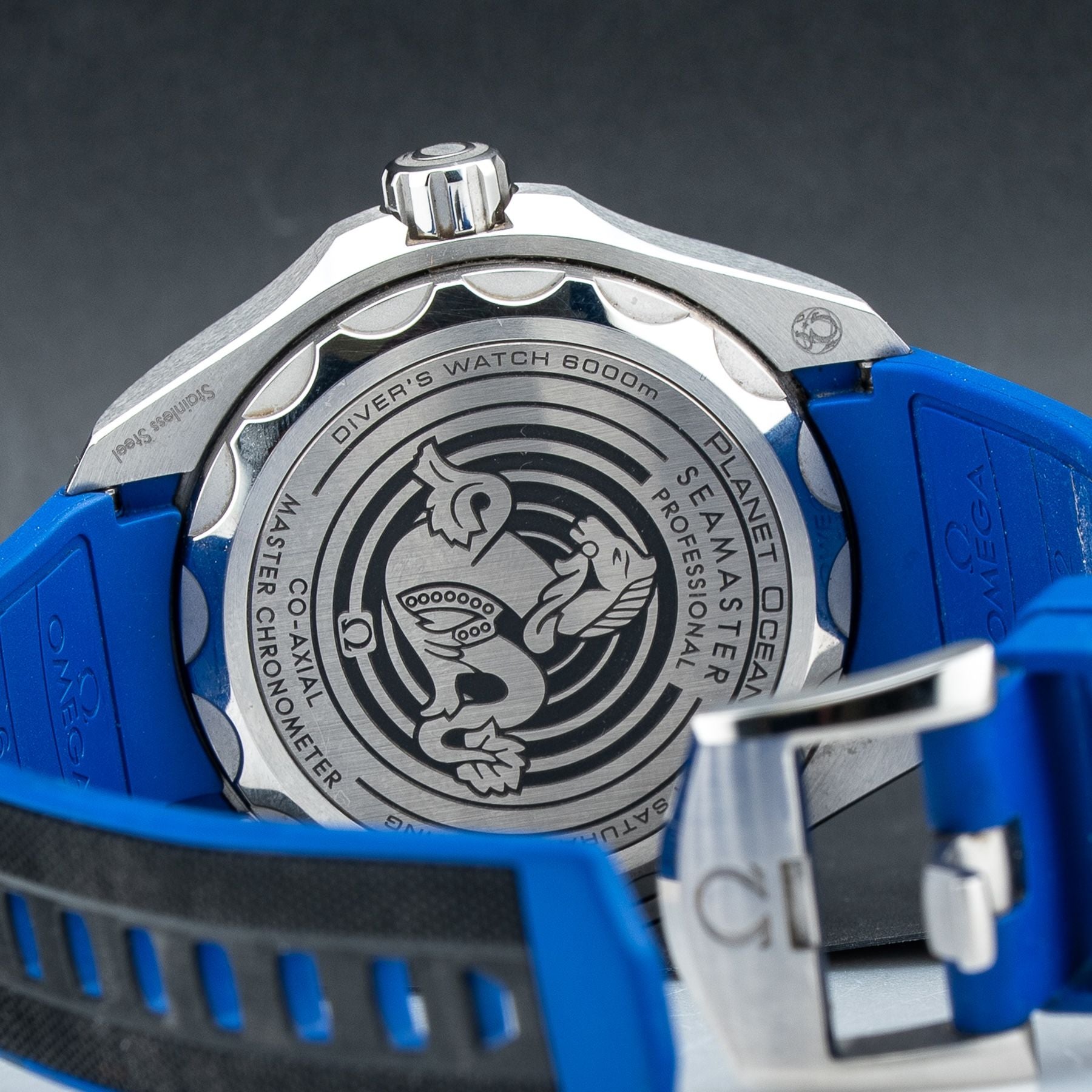 Omega Seamaster Planet Ocean 6000M Ultra Deep White Dial 45.5mm on Strap 215.32.46.21.04.001