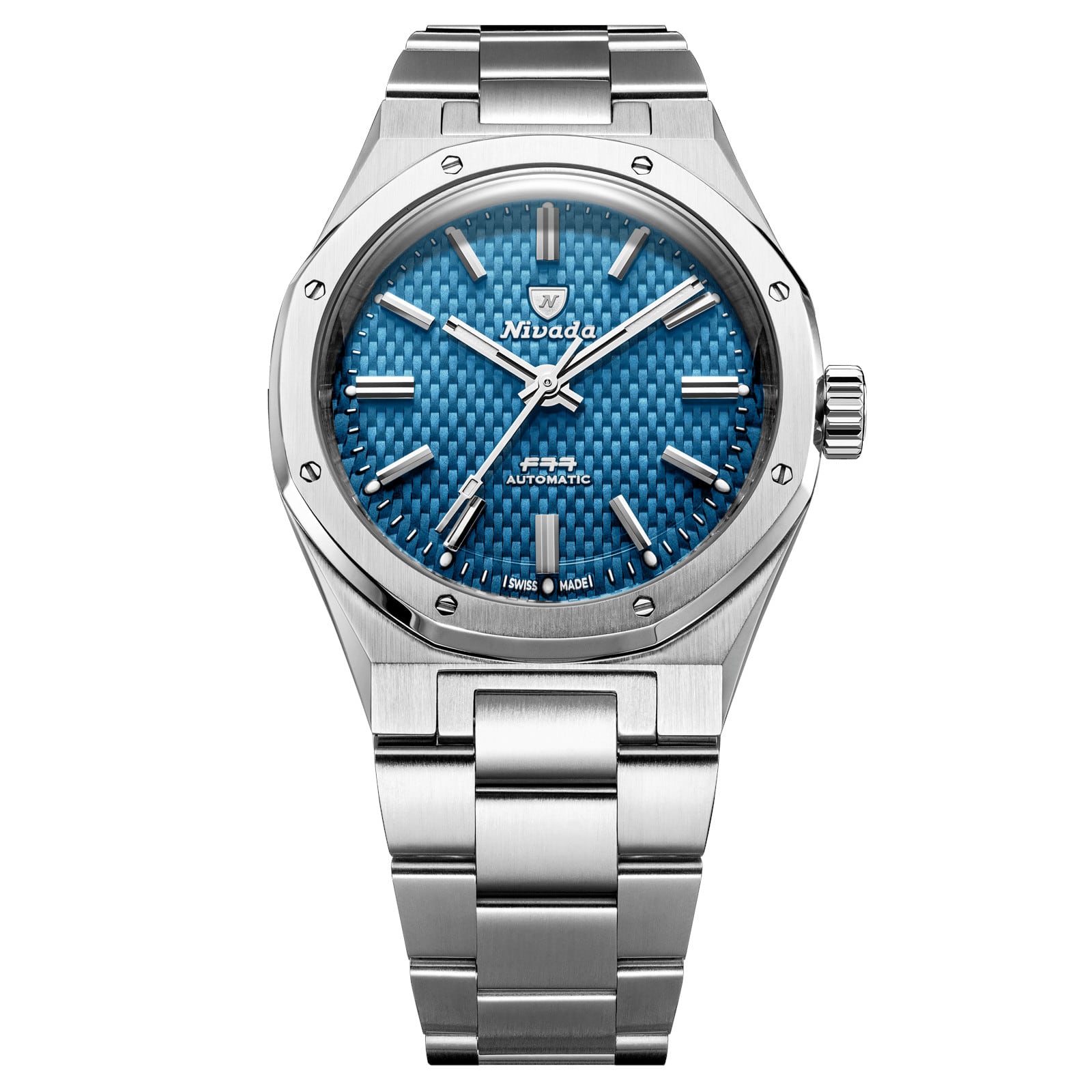 Nivada Grenchen F77 Blue MK2 38mm No Date