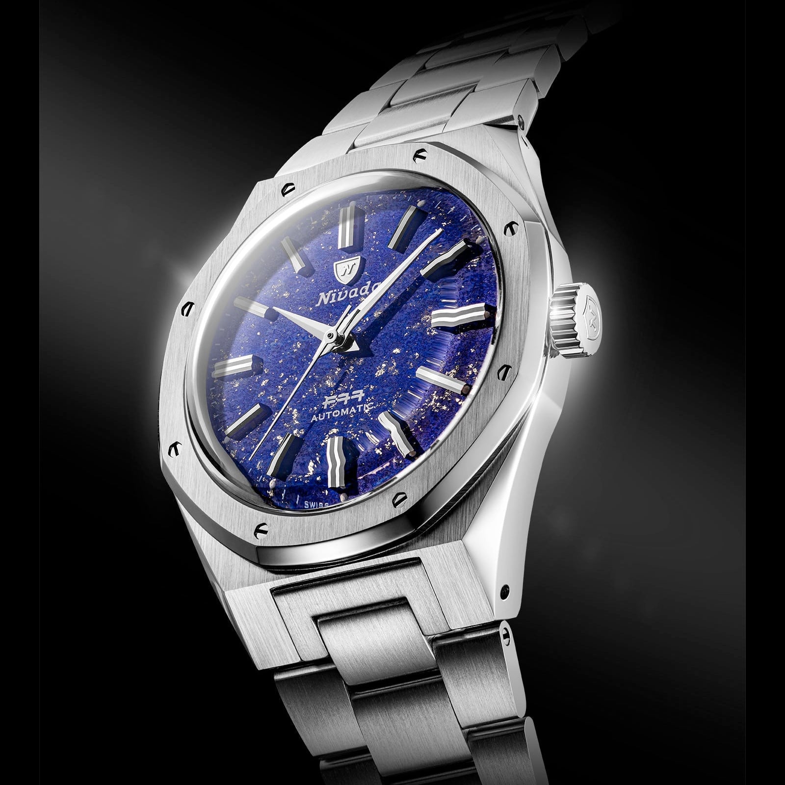 Nivada Grenchen F77 Lapis Lazuli MK2 38mm 68048A77
