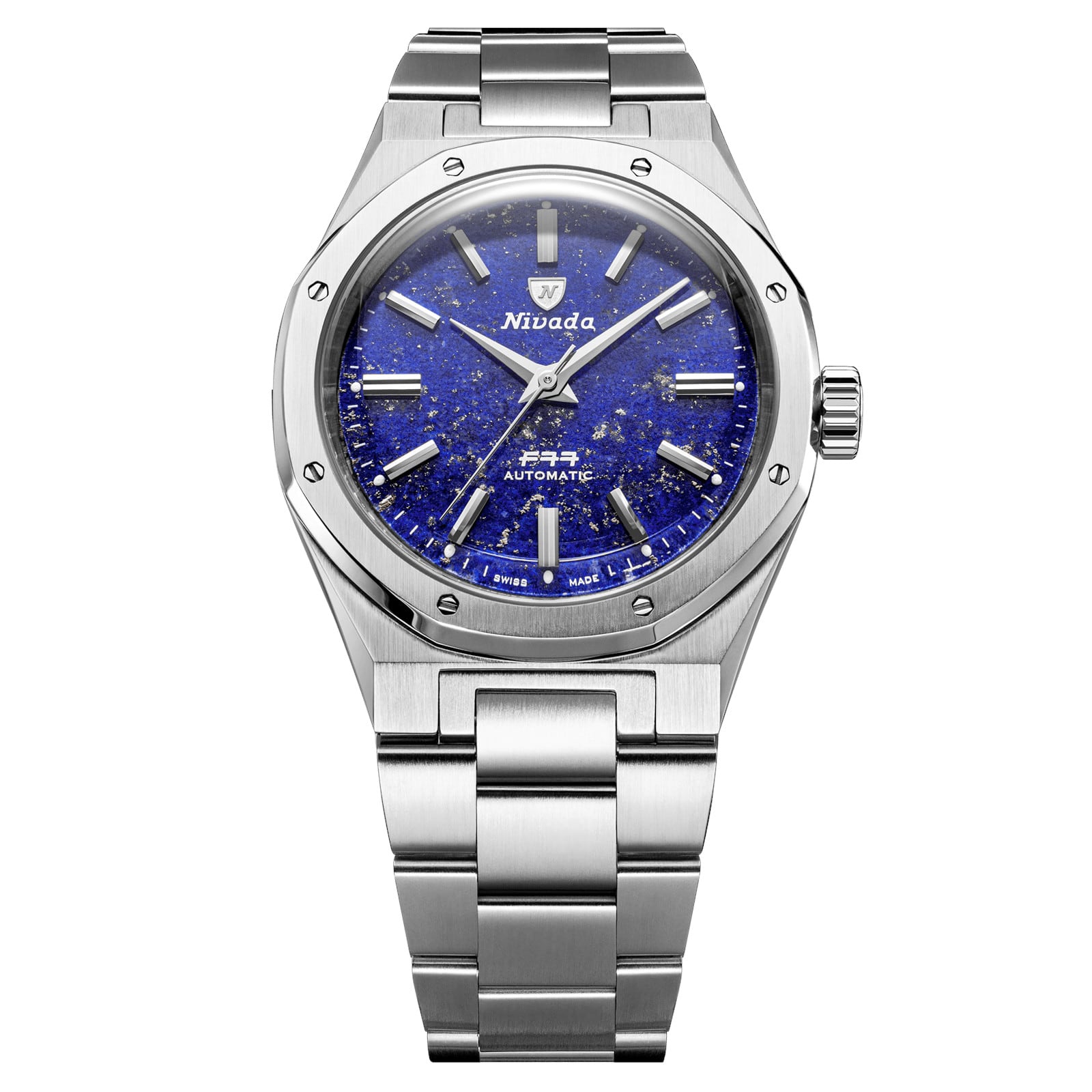 Nivada Grenchen F77 Lapis Lazuli MK2 38mm 68048A77 - Exquisite