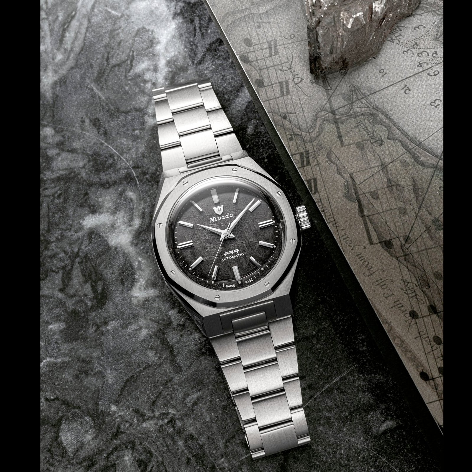 Nivada Grenchen F77 Meteorite MK2 38mm 68049A77
