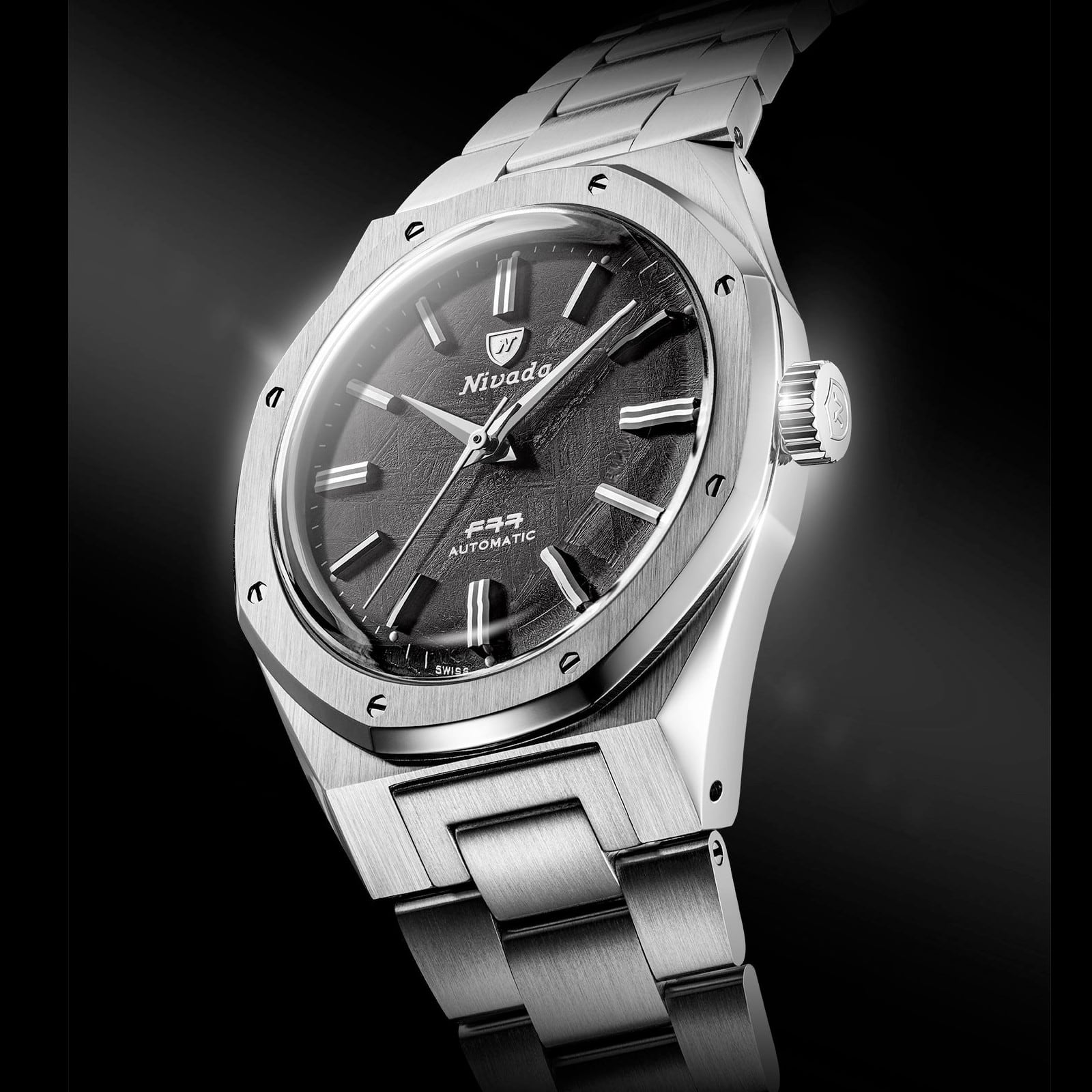 Nivada Grenchen F77 Meteorite MK2 38mm 68049A77
