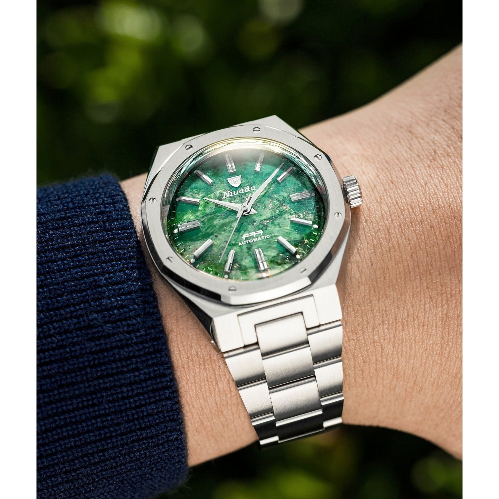 Nivada Grenchen F77 Aventurine MK2 38mm 68053A77