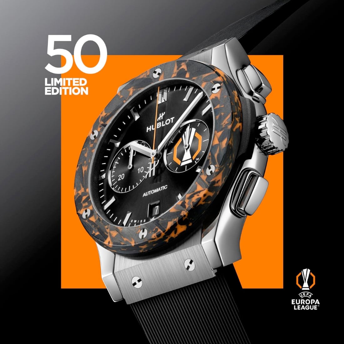 Hublot Classic Fusion Chronograph UEFA Europa League Titanium Carbon 541.NQ.1470.RX.UEL26