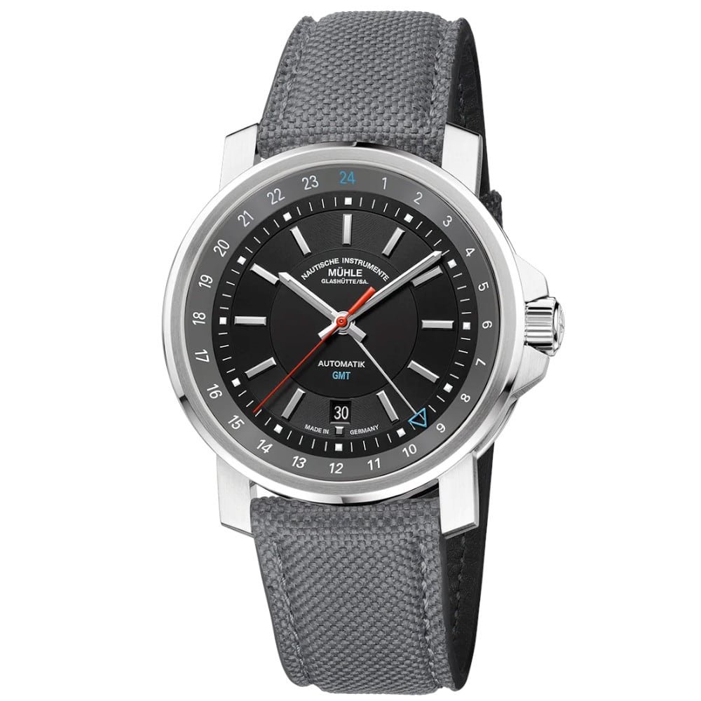 Mühle Glashütte 29ER Big GMT On Grey Canvas Strap