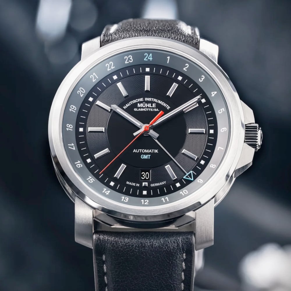 Mühle Glashütte 29ER Big GMT On Grey Canvas Strap