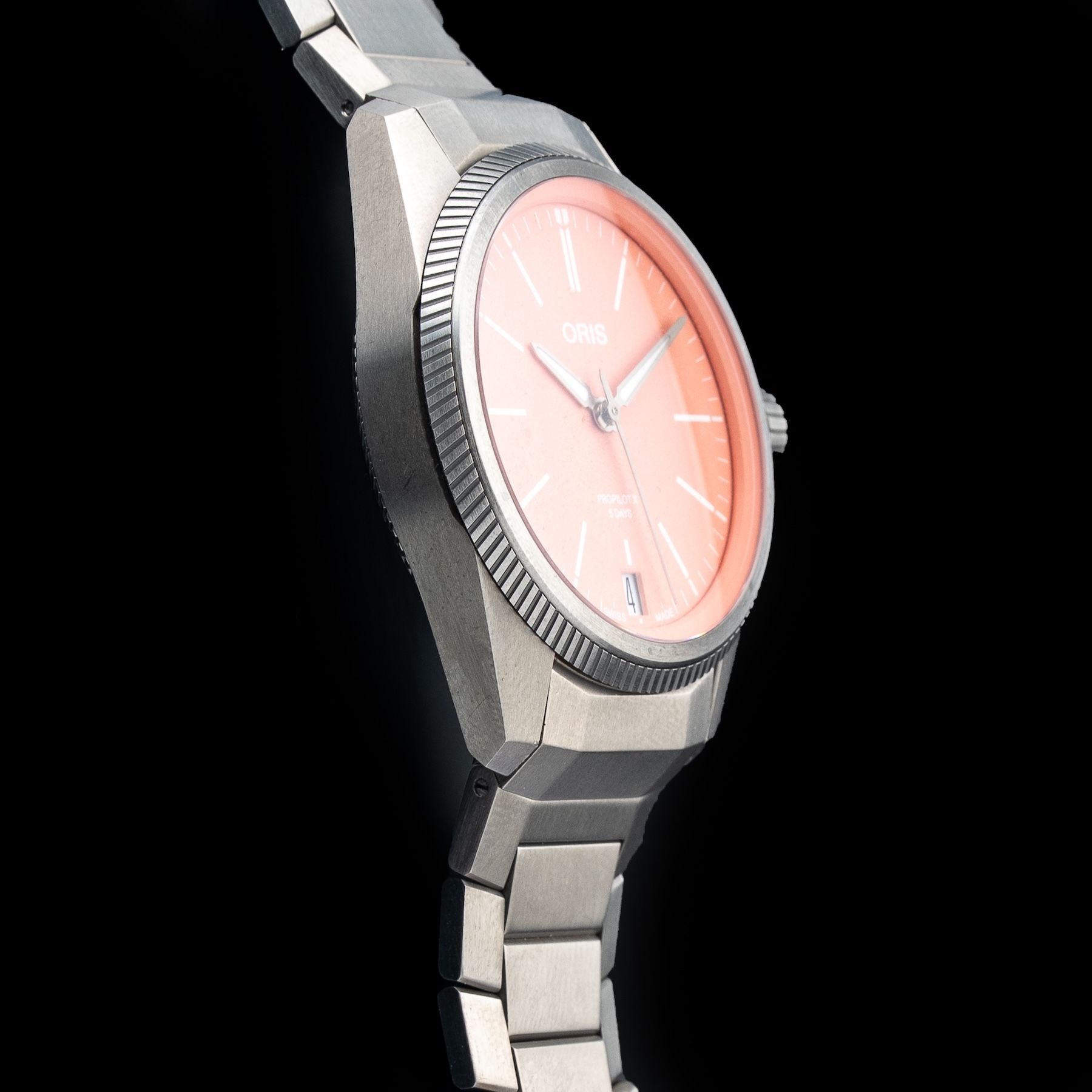 Oris 01 400 7778 7158-07 7 20 01TLC Big Crown Propilot X Calibre 400 Salmon Dial