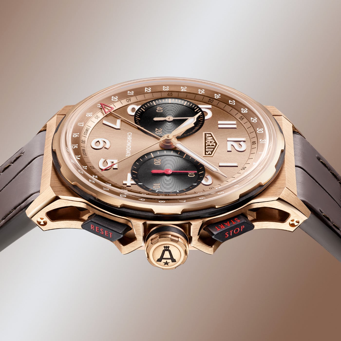 Angelus Chronodate Red Gold Moka 0CDZE.C01A.C1282B