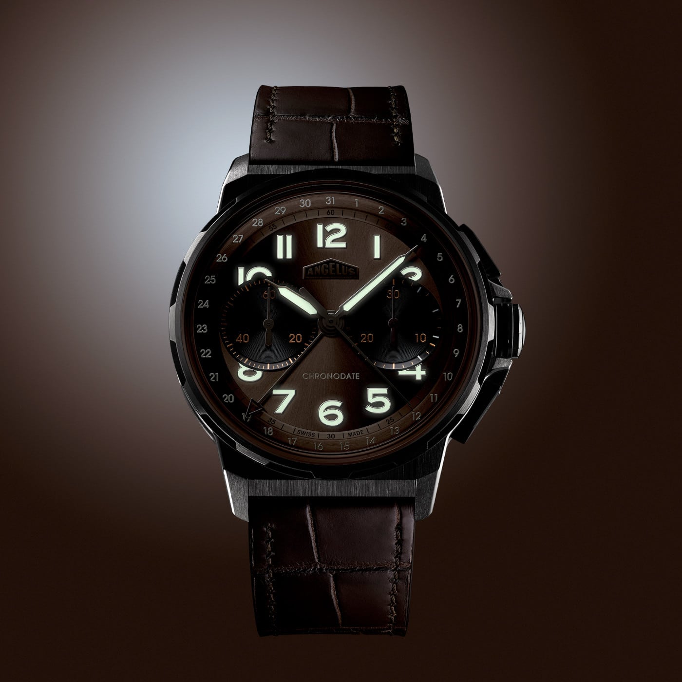 Angelus Chronodate Titanium Moka 0CDZF.C01A.C1282E