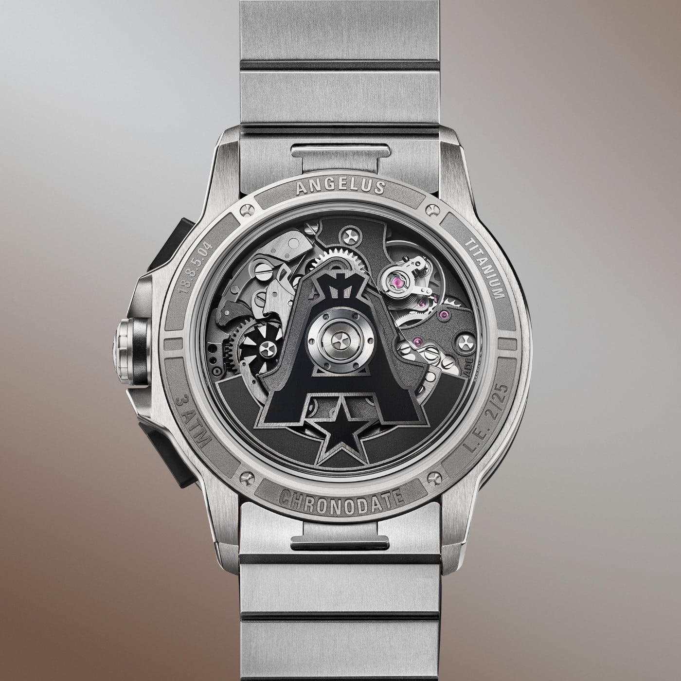Angelus Chronodate Titanium Moka 0CDZF.C01A.C1282E