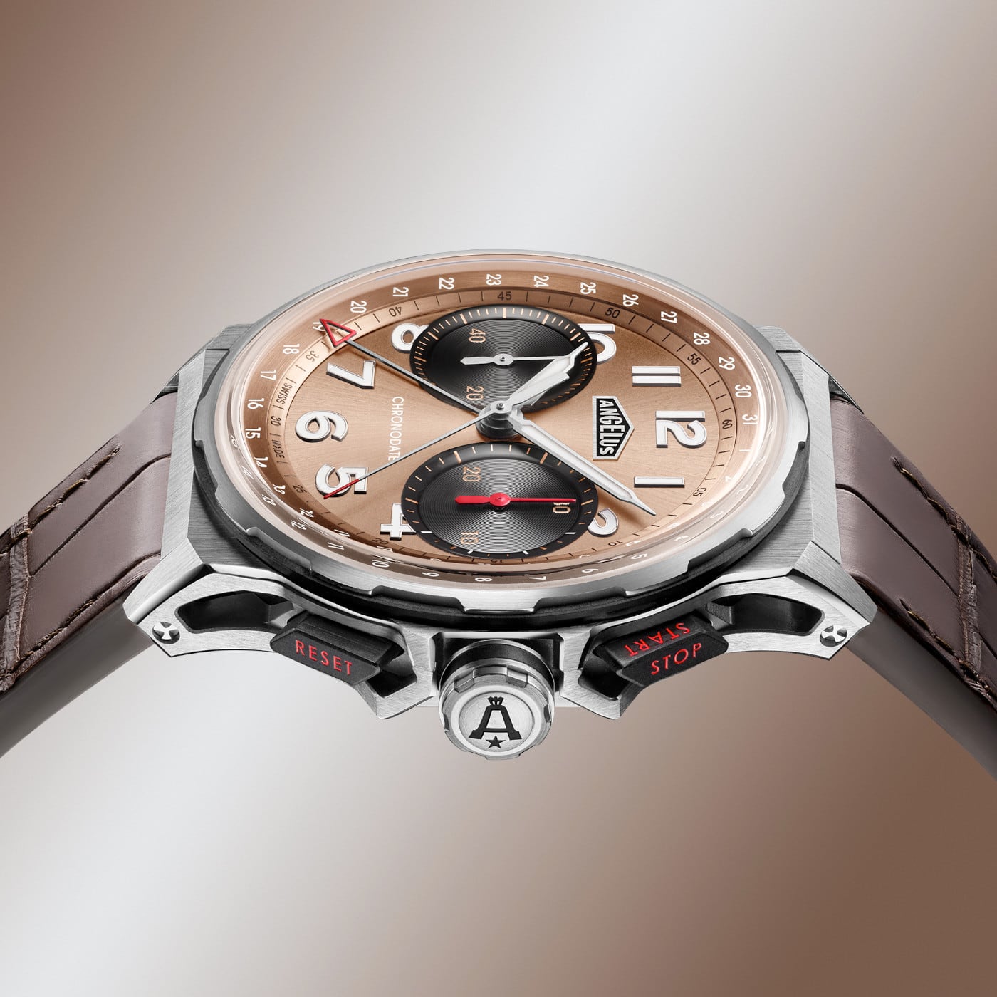 Angelus Chronodate Titanium Moka 0CDZF.C01A.C1282E