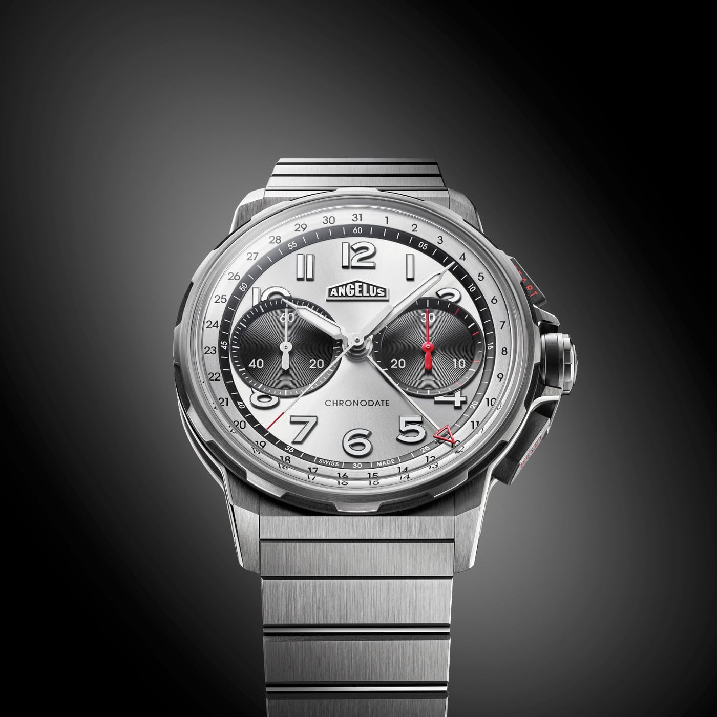 Angelus Chronodate Titanium Magnetic Silver 0CDZF.A02A.M009T