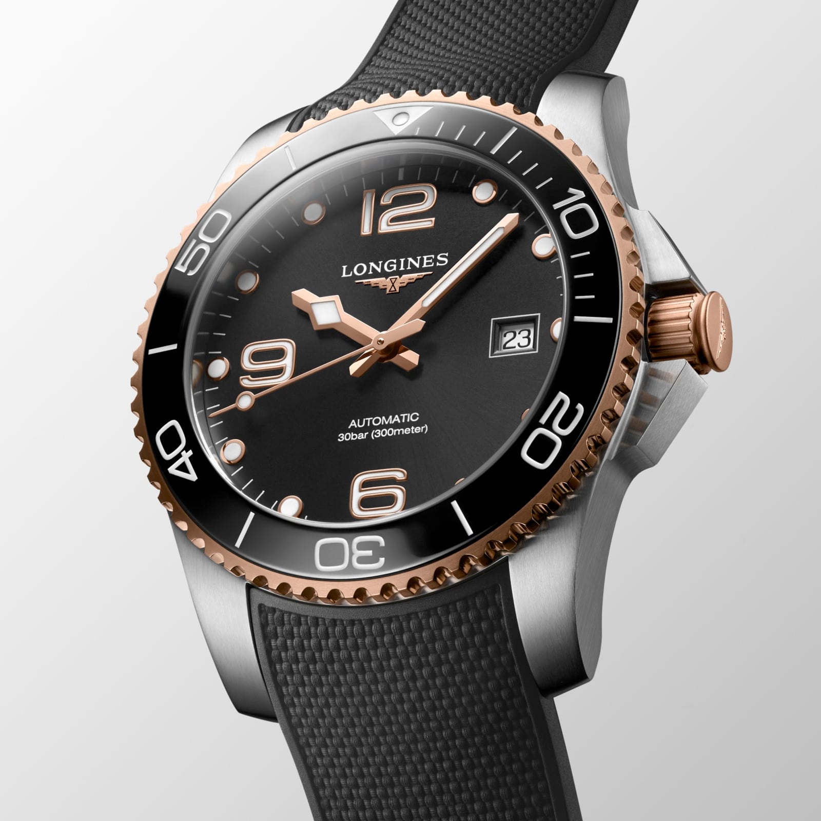 Longines Hydroconquest Sunray Black Dial 41mm L3.781.3.58.9