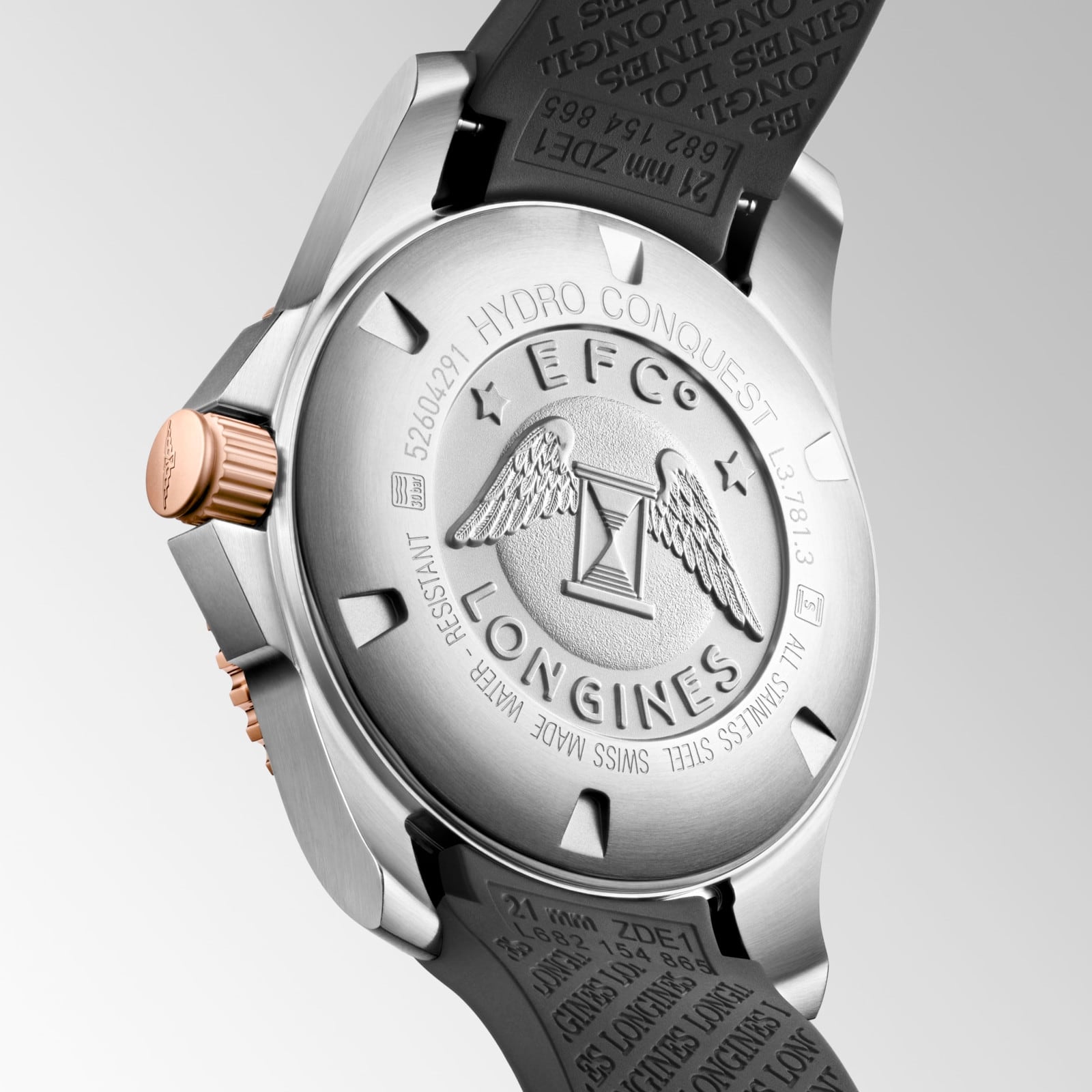 Longines Hydroconquest Sunray Black Dial 41mm L3.781.3.58.9