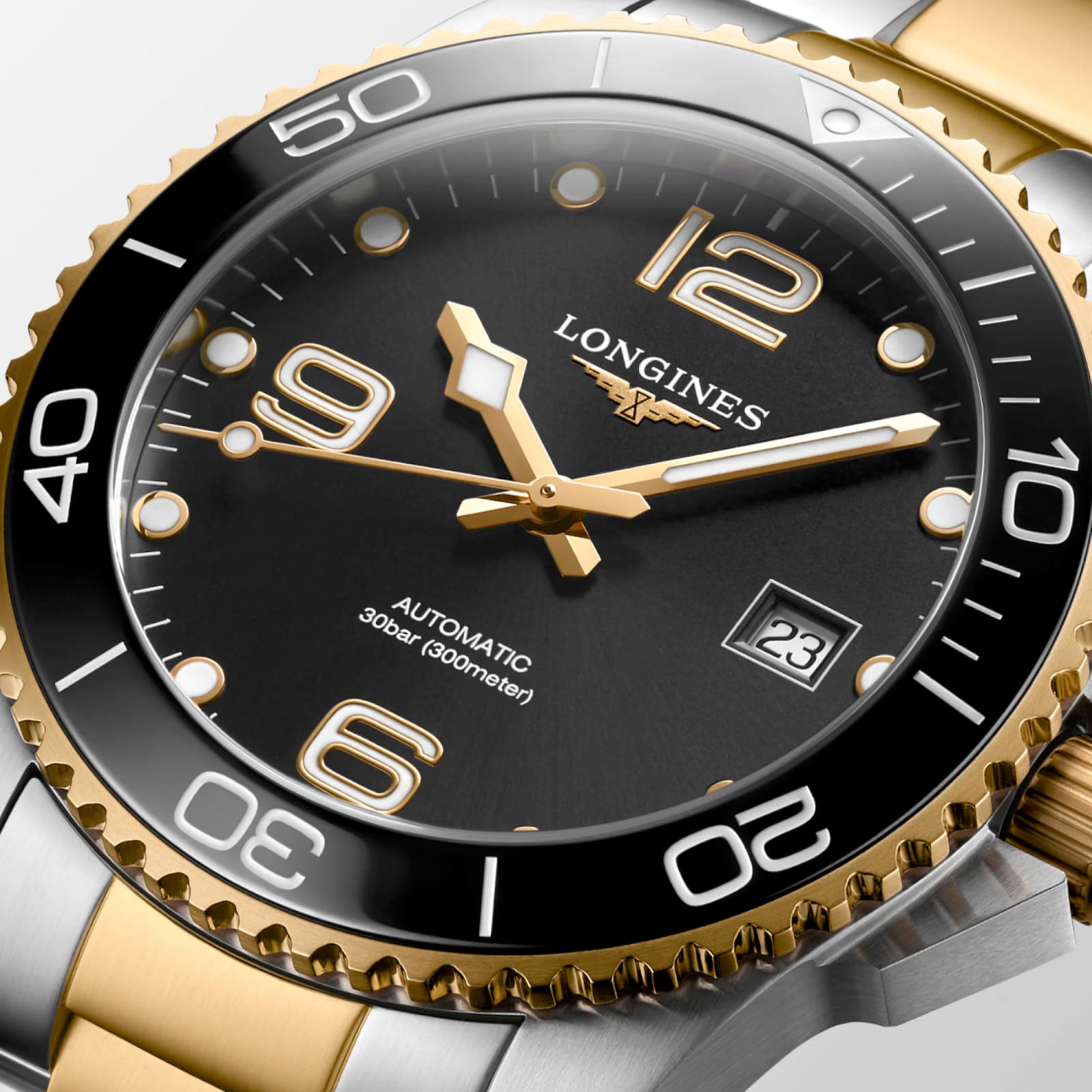 Longines Hydroconquest Sunray Black Dial 41mm L3.781.3.56.7