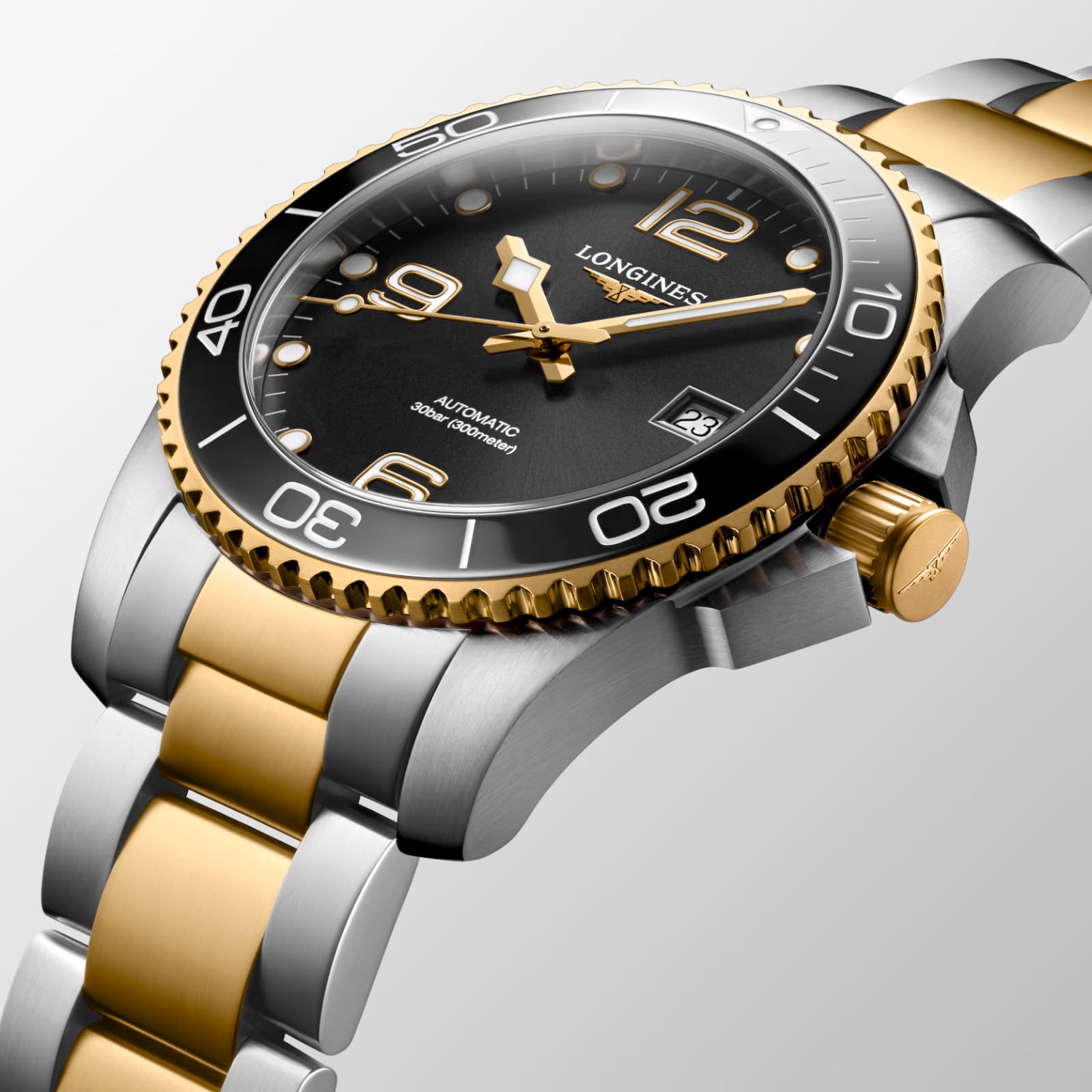 Longines Hydroconquest Sunray Black Dial 41mm L3.781.3.56.7