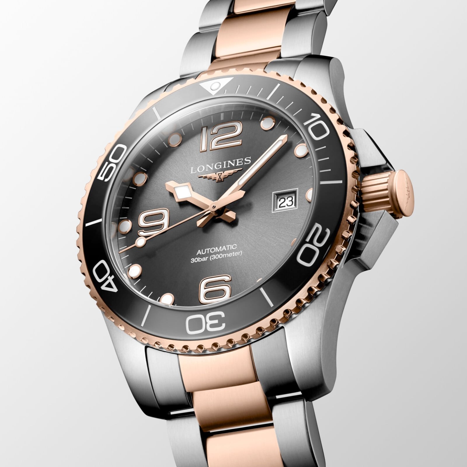 Longines Hydroconquest Sunray Grey Dial 43mm L3.782.3.78.7
