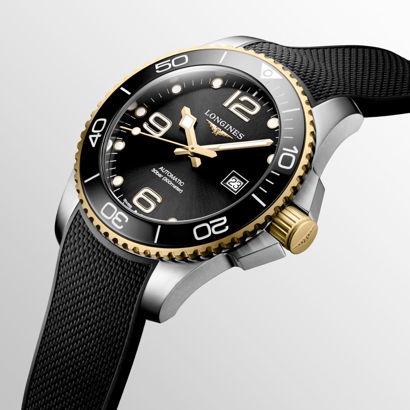Longines Hydroconquest Sunray Black Dial 43mm L3.782.3.56.9