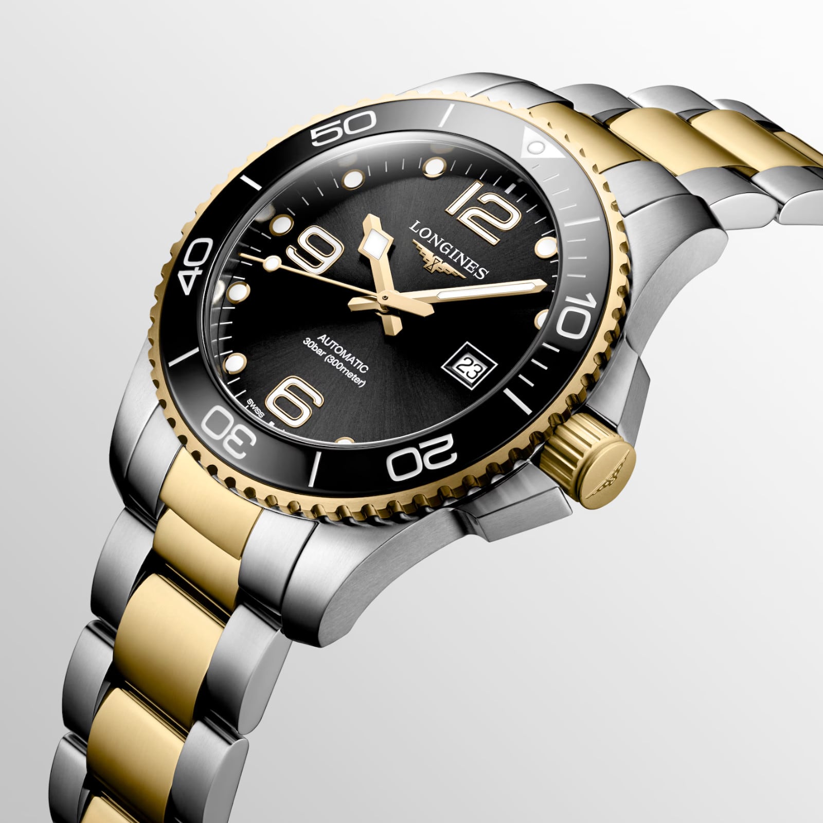 Longines Hydroconquest  L3.782.3.56.7 Sunray Black Dial 43mm